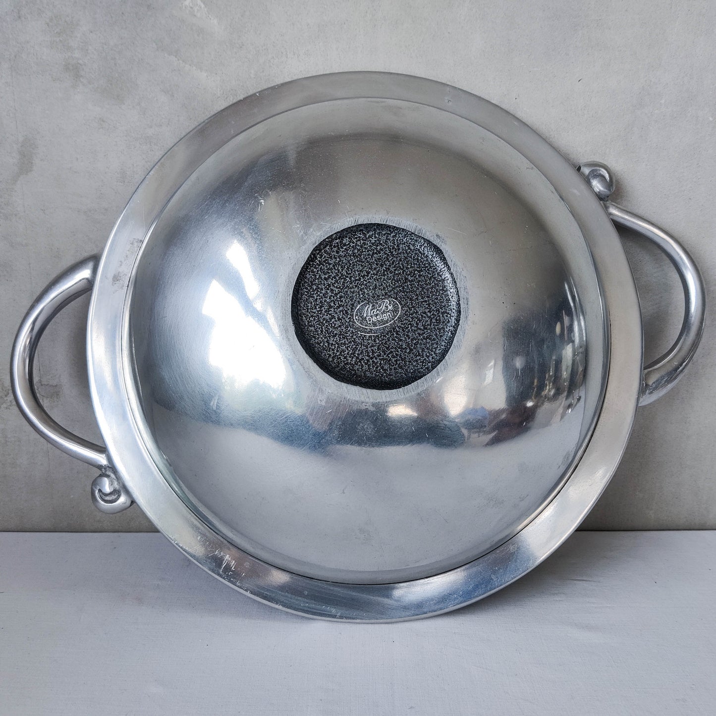 00s pewter fruit bowl in the manner of Carrol Boyes South African