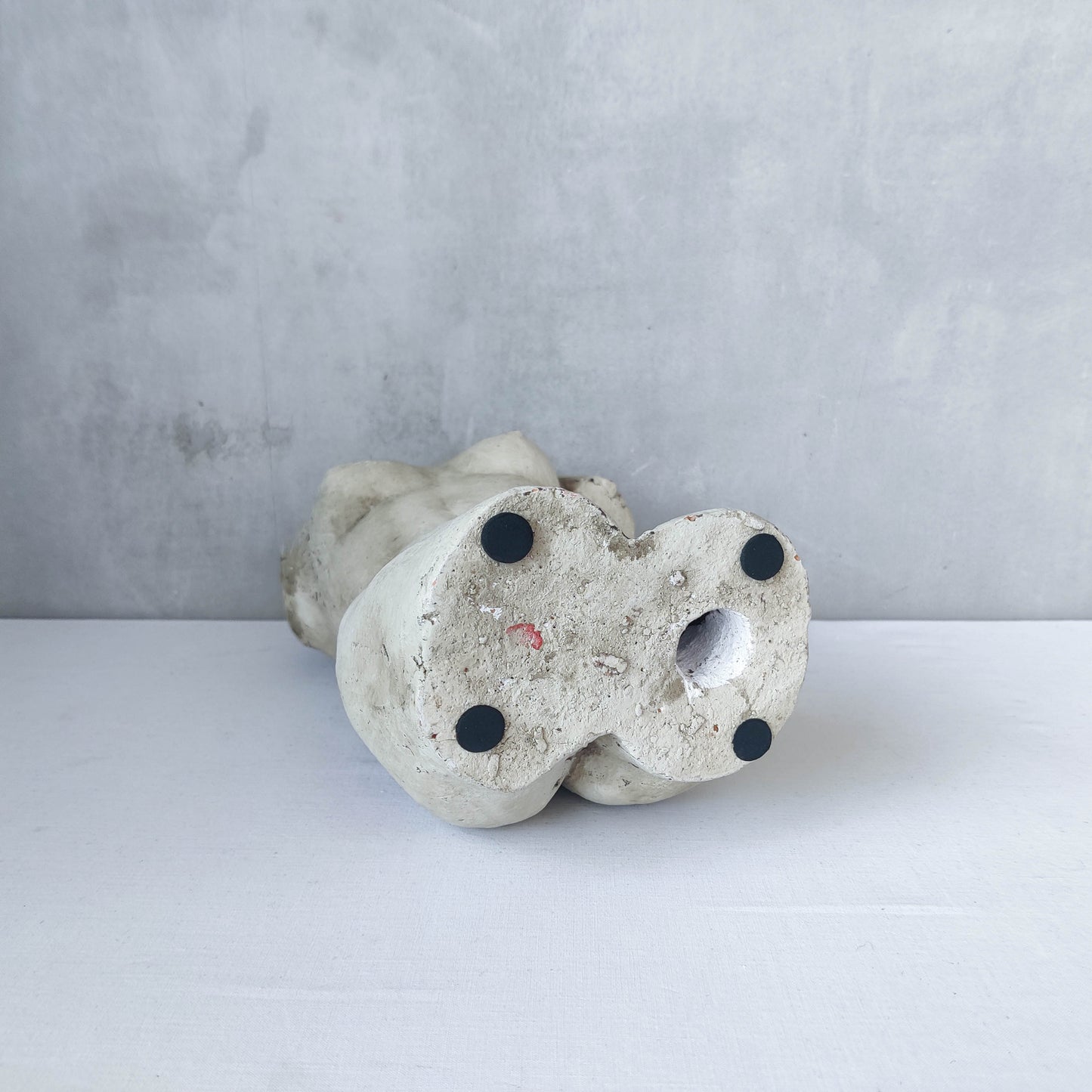 Vintage cast plaster torso nude study sculpture statue figure maquette