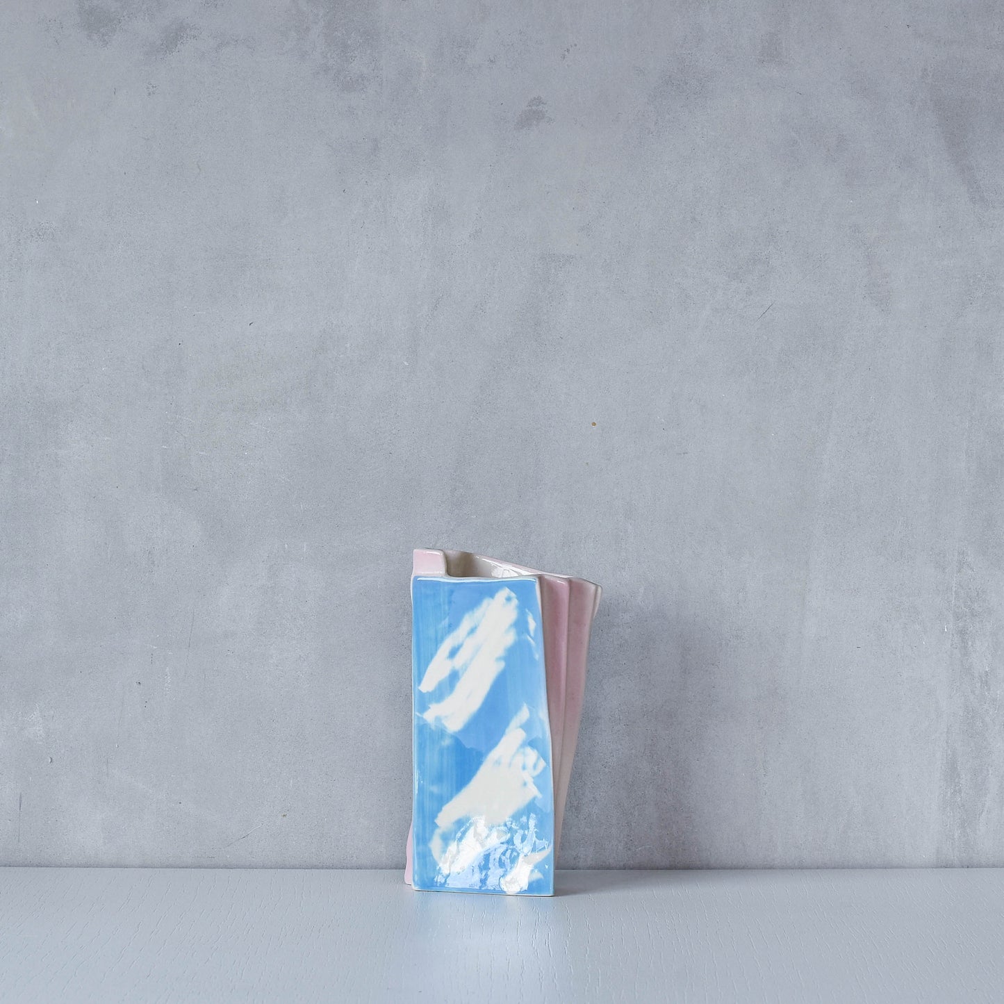 Carol McNicoll for Next Interiors 1985 slip cast pleated vase form