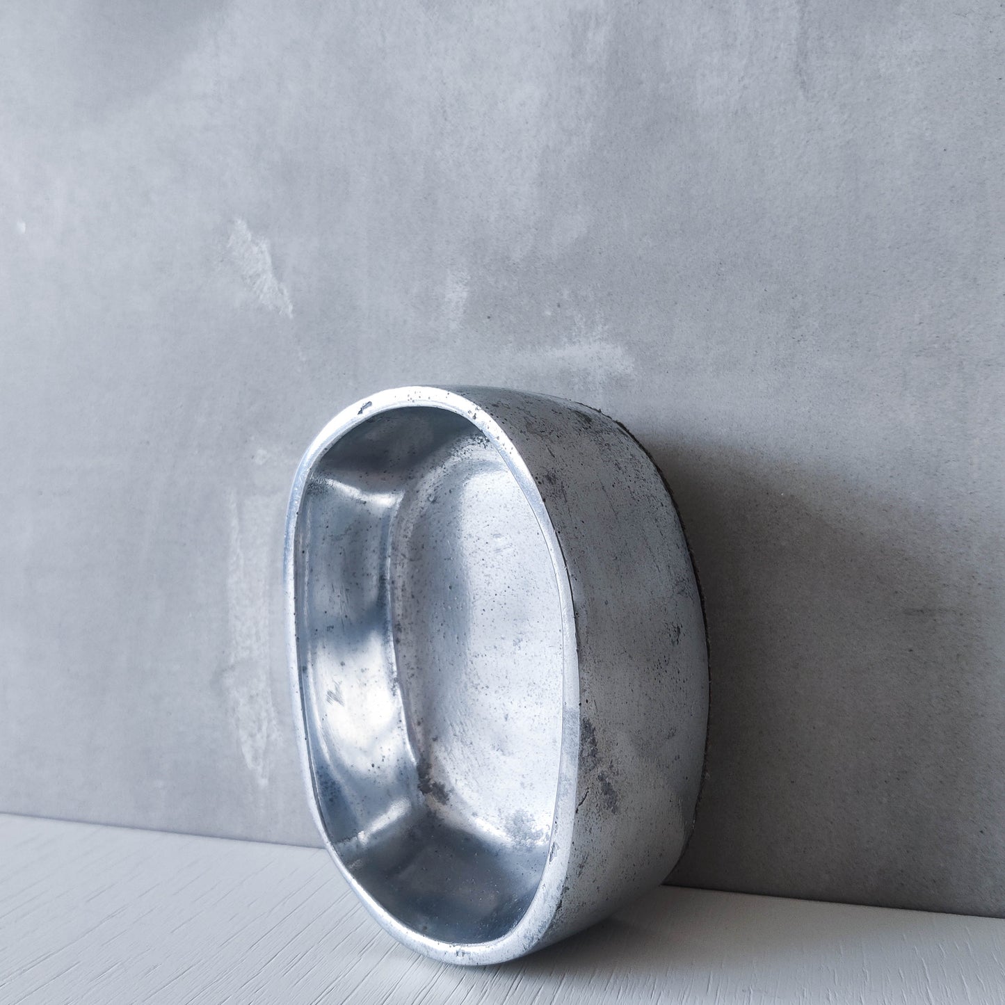 Vintage 1970s Ardisur David Marshall style brutalist cast aluminium ashtray catchall