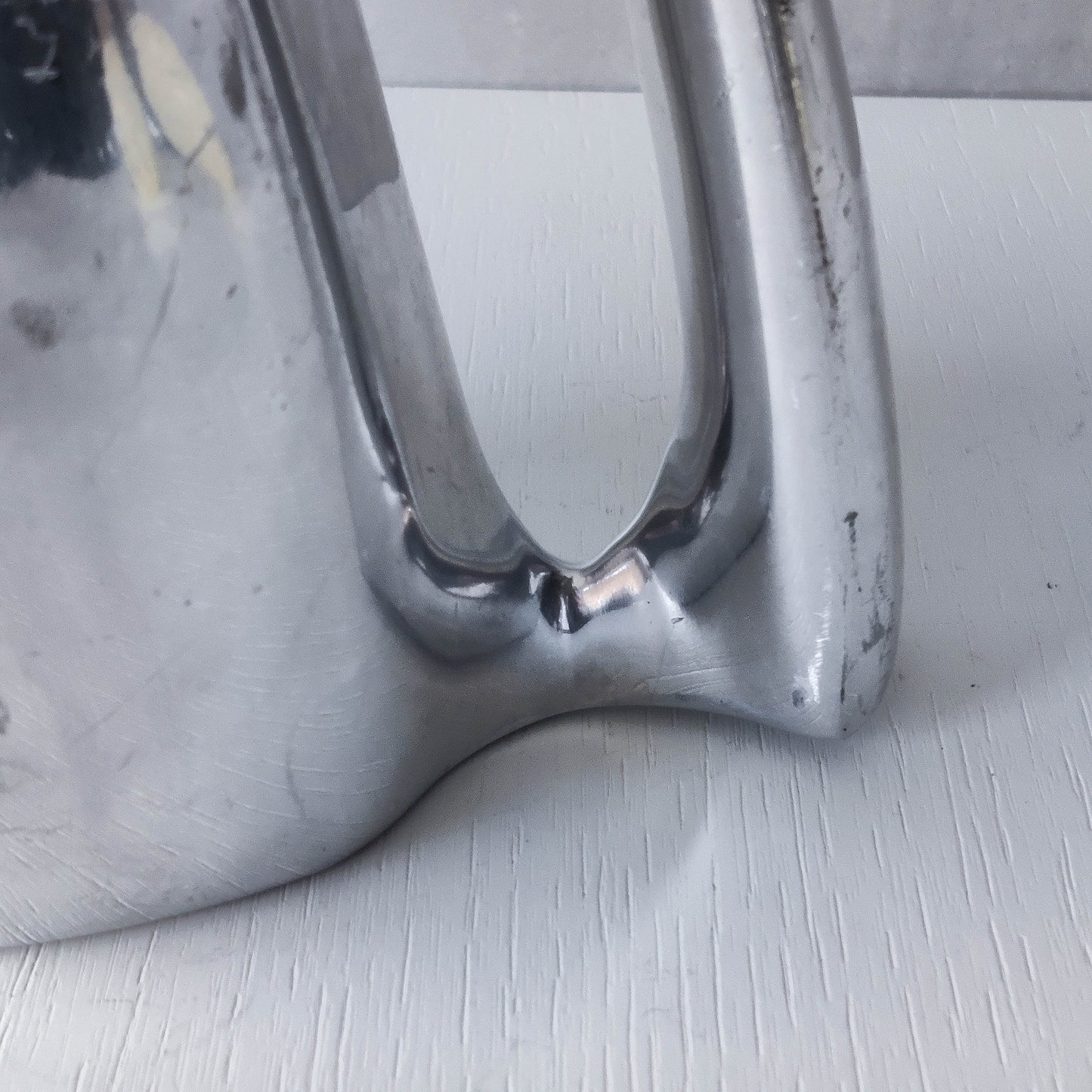 Vintage 00s Neil Cohen for Nambe modernist heavy cast aluminium jug pitcher vase