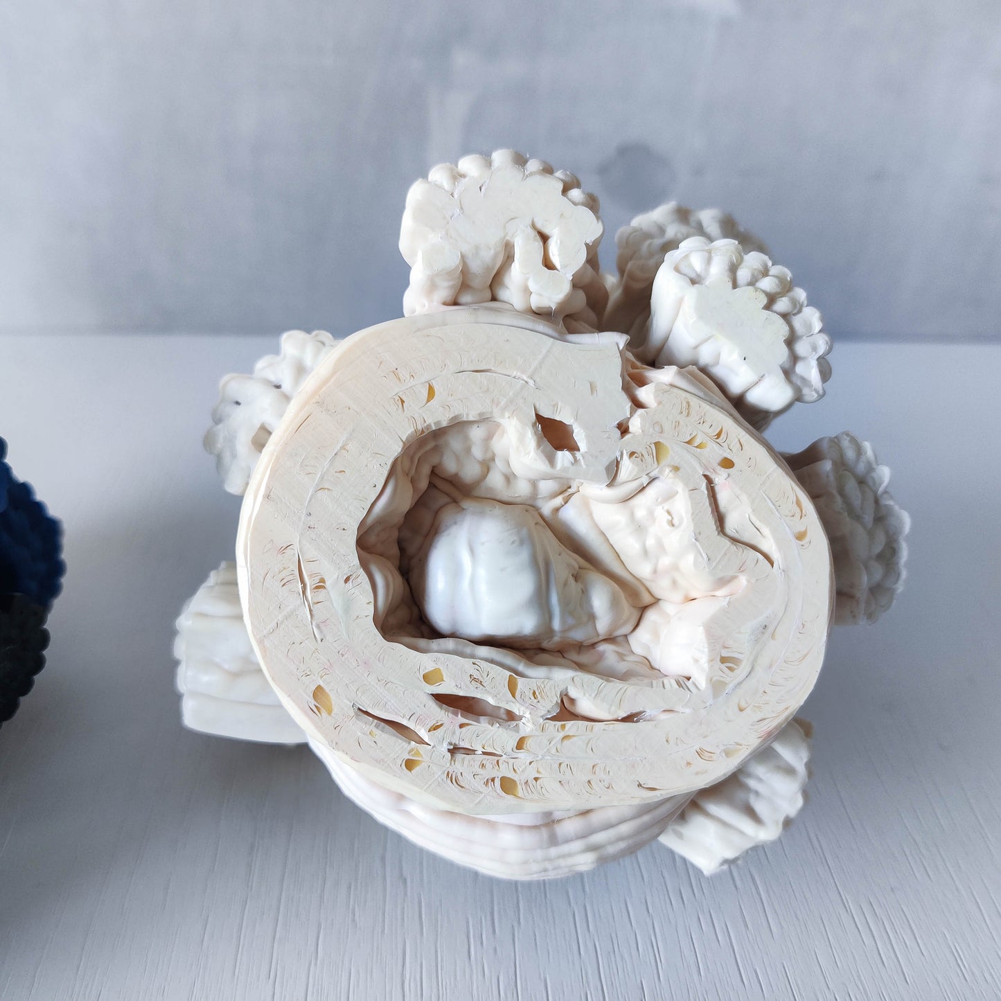 Pair of James Shaw 'Plastic Baroque' recycled plastic sculptural candle holders