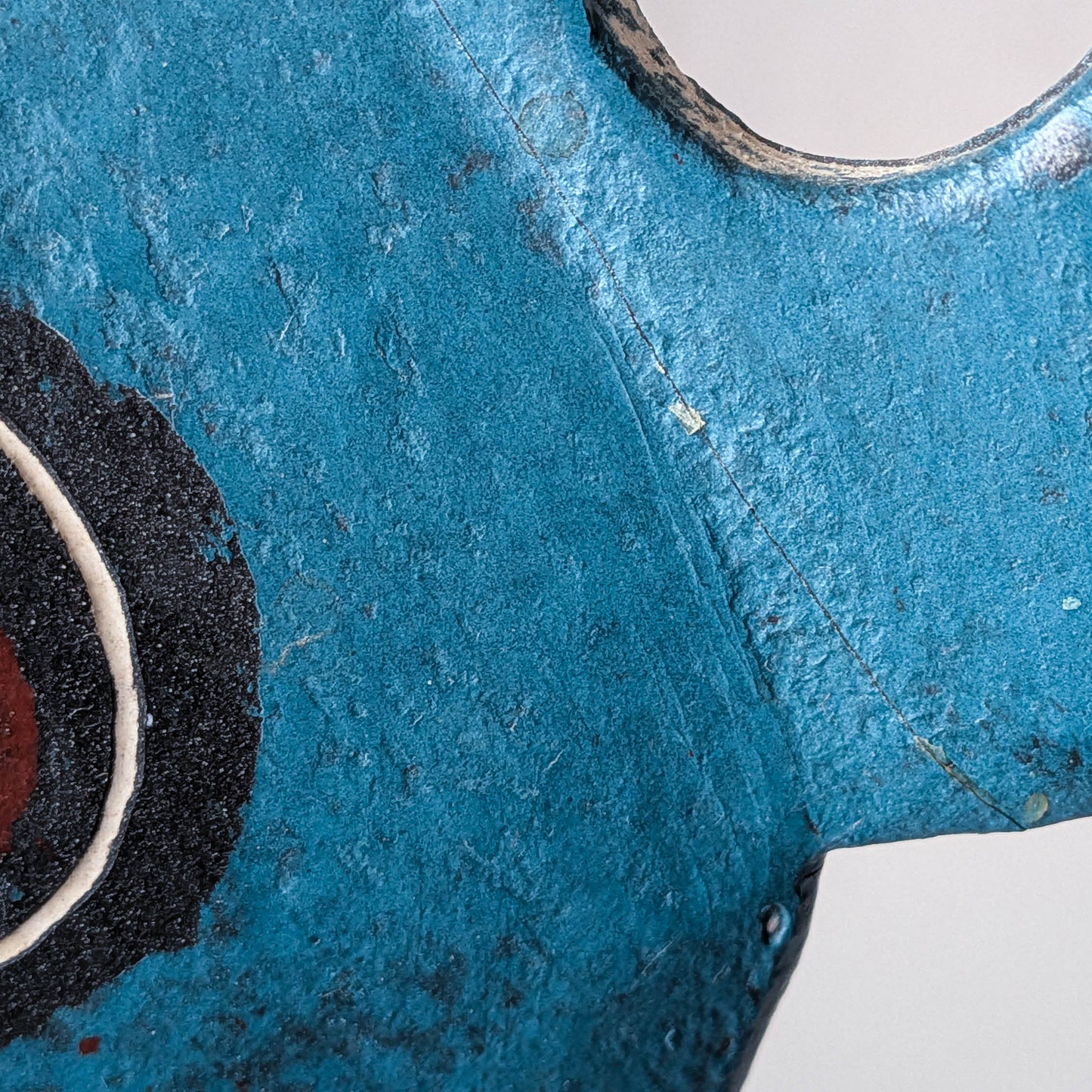 1980s hand built ceramic flat form jug signed Liz Beckenham