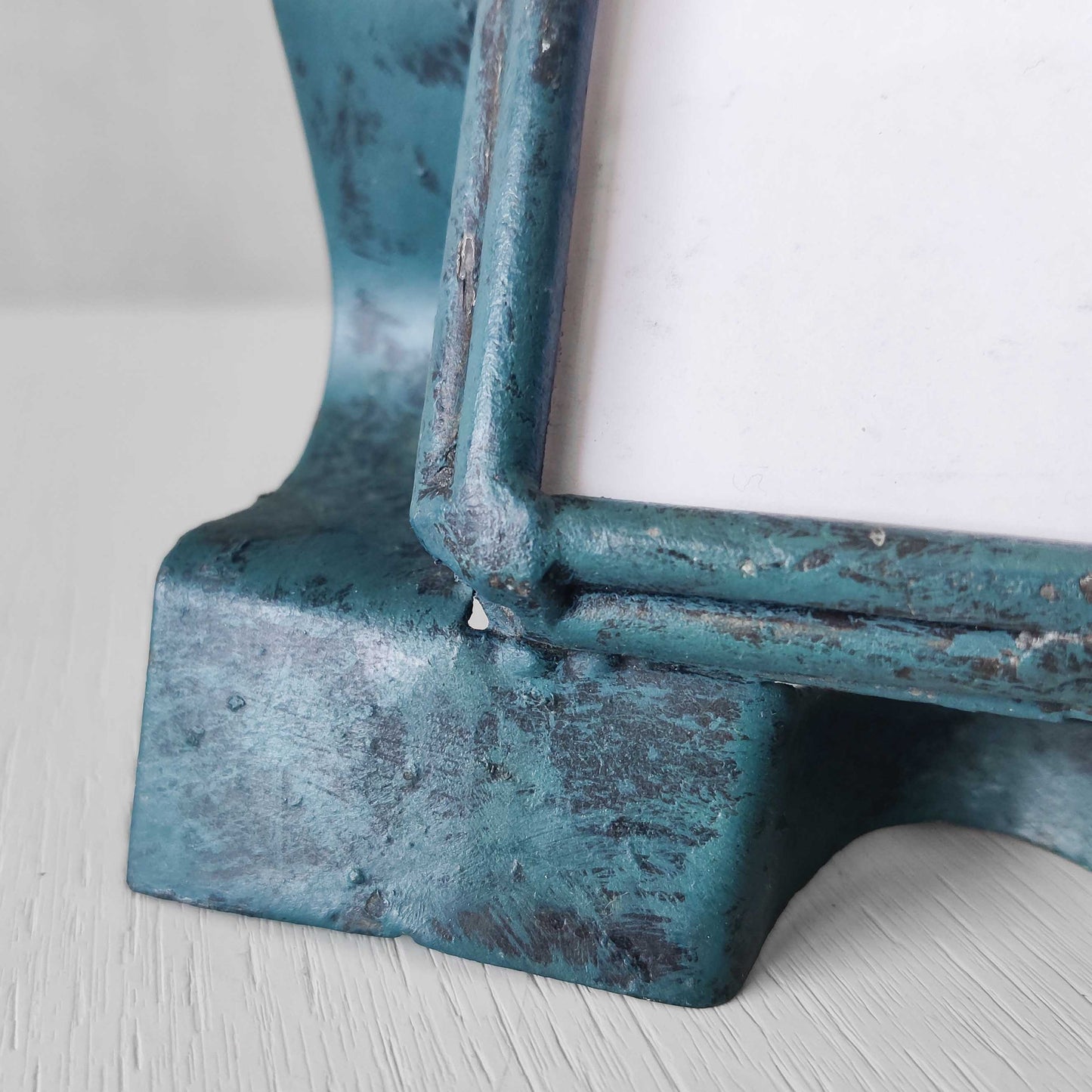Pair of sculptural painted frames