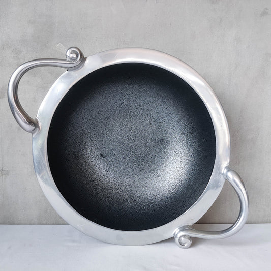 00s pewter fruit bowl in the manner of Carrol Boyes South African