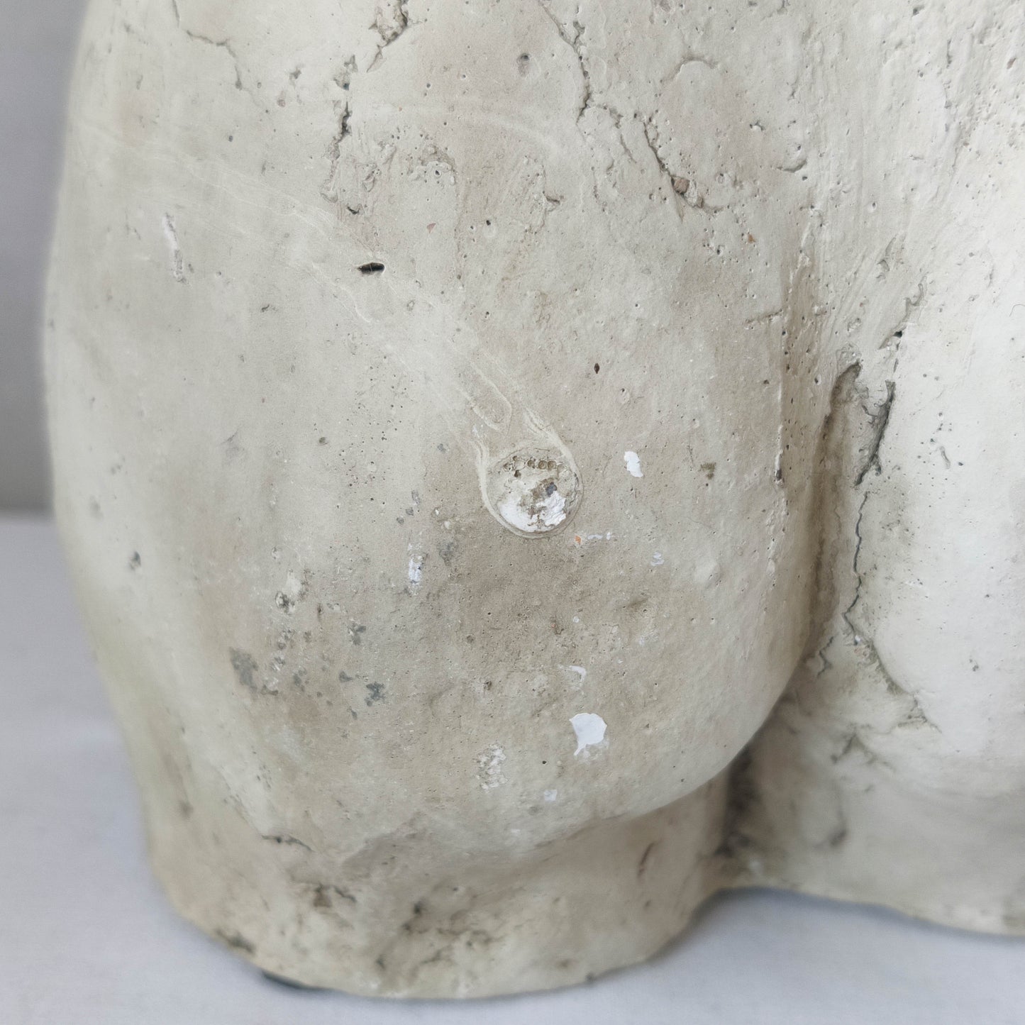 Vintage cast plaster torso nude study sculpture statue figure maquette