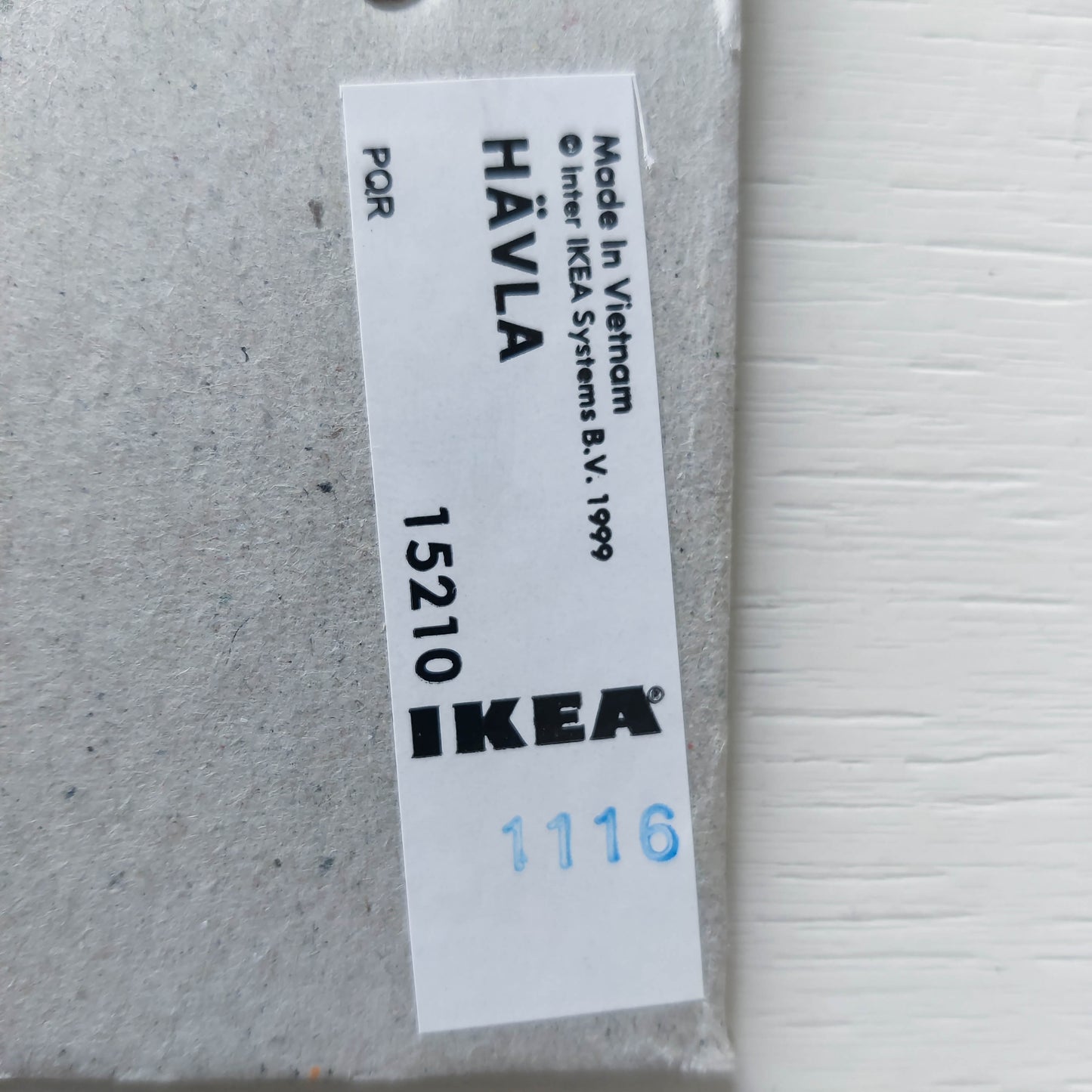 Vintage 1999 Havla Ikea cast metal wavy postmodern style photo picture frame