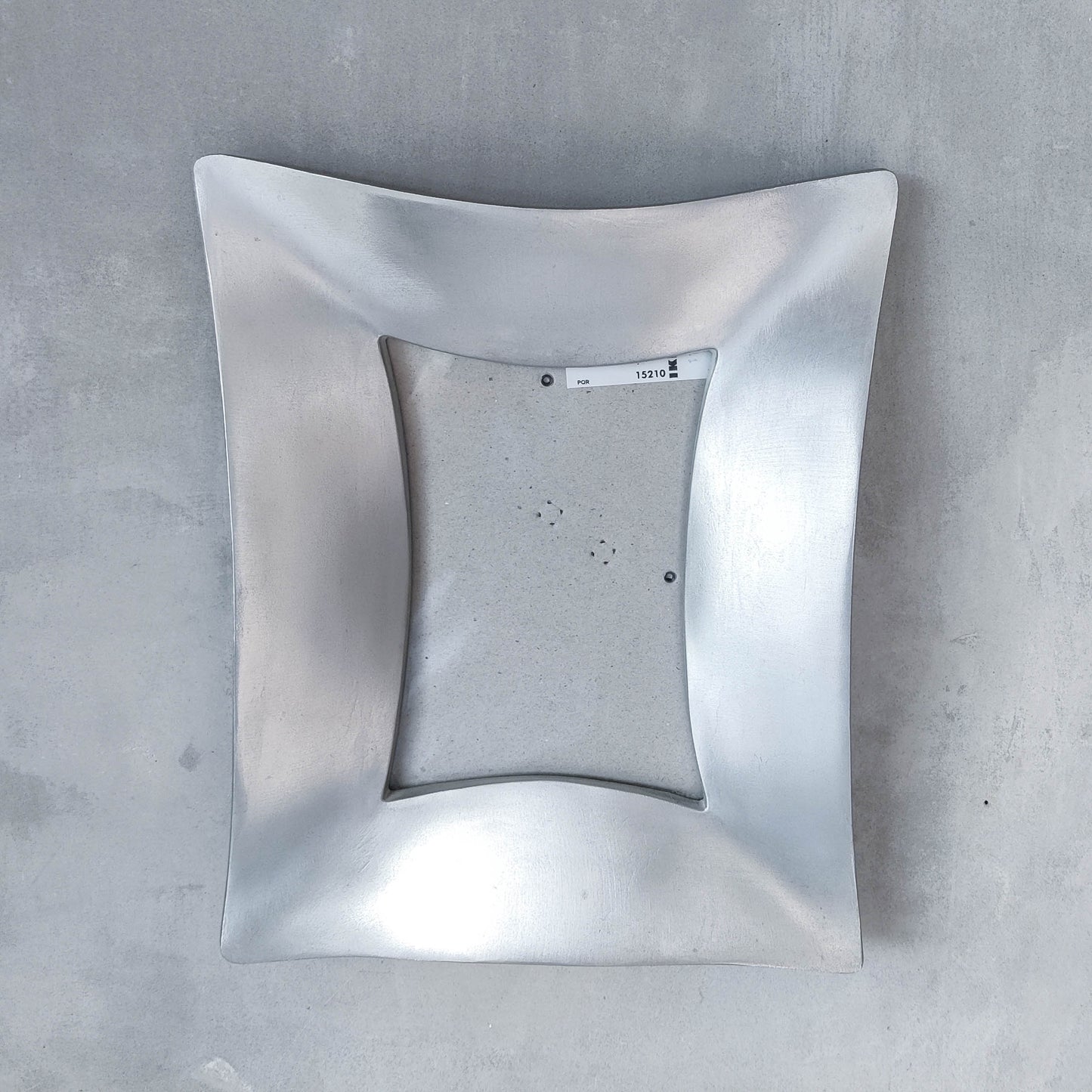 Vintage 1999 Havla Ikea cast metal wavy postmodern style photo picture frame