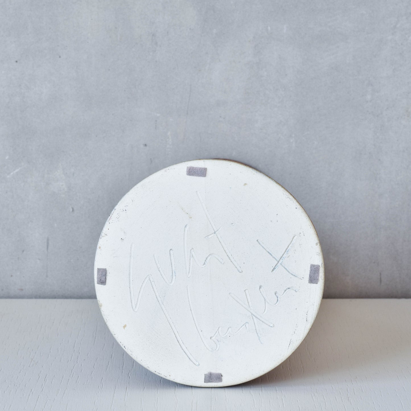 Vintage 1980s painterly studio pottery ceramic sculptural vase jug vessel signed