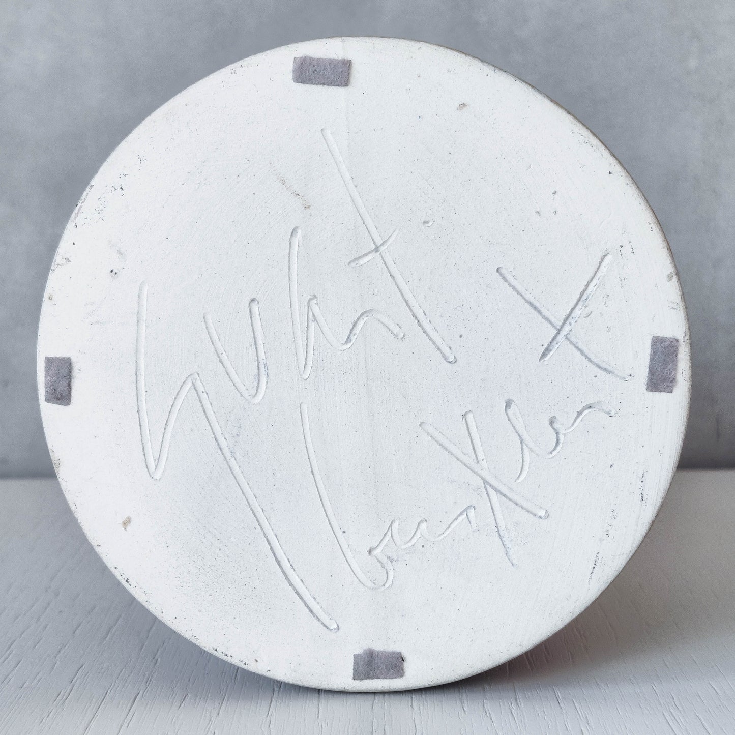 Vintage 1980s painterly studio pottery ceramic sculptural vase jug vessel signed