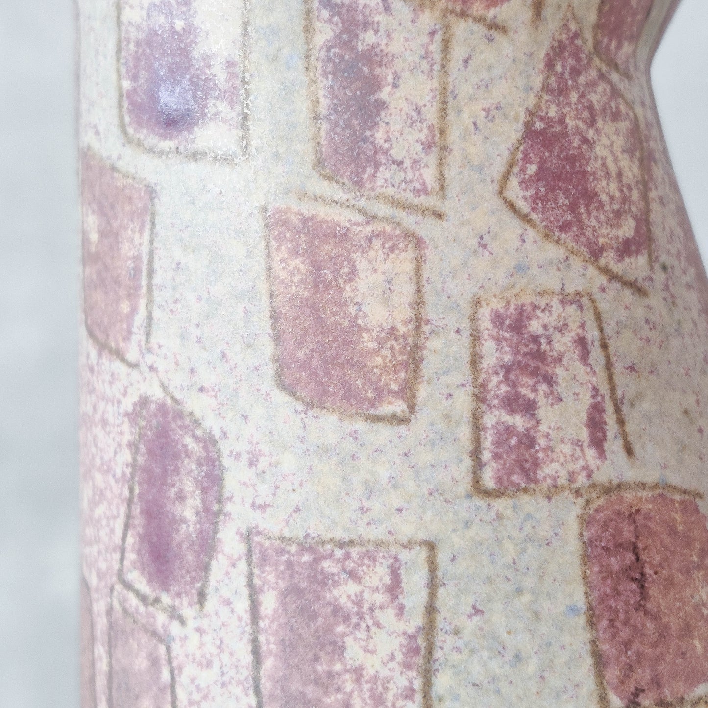 Vintage 1980s painterly studio pottery ceramic sculptural vase jug vessel signed