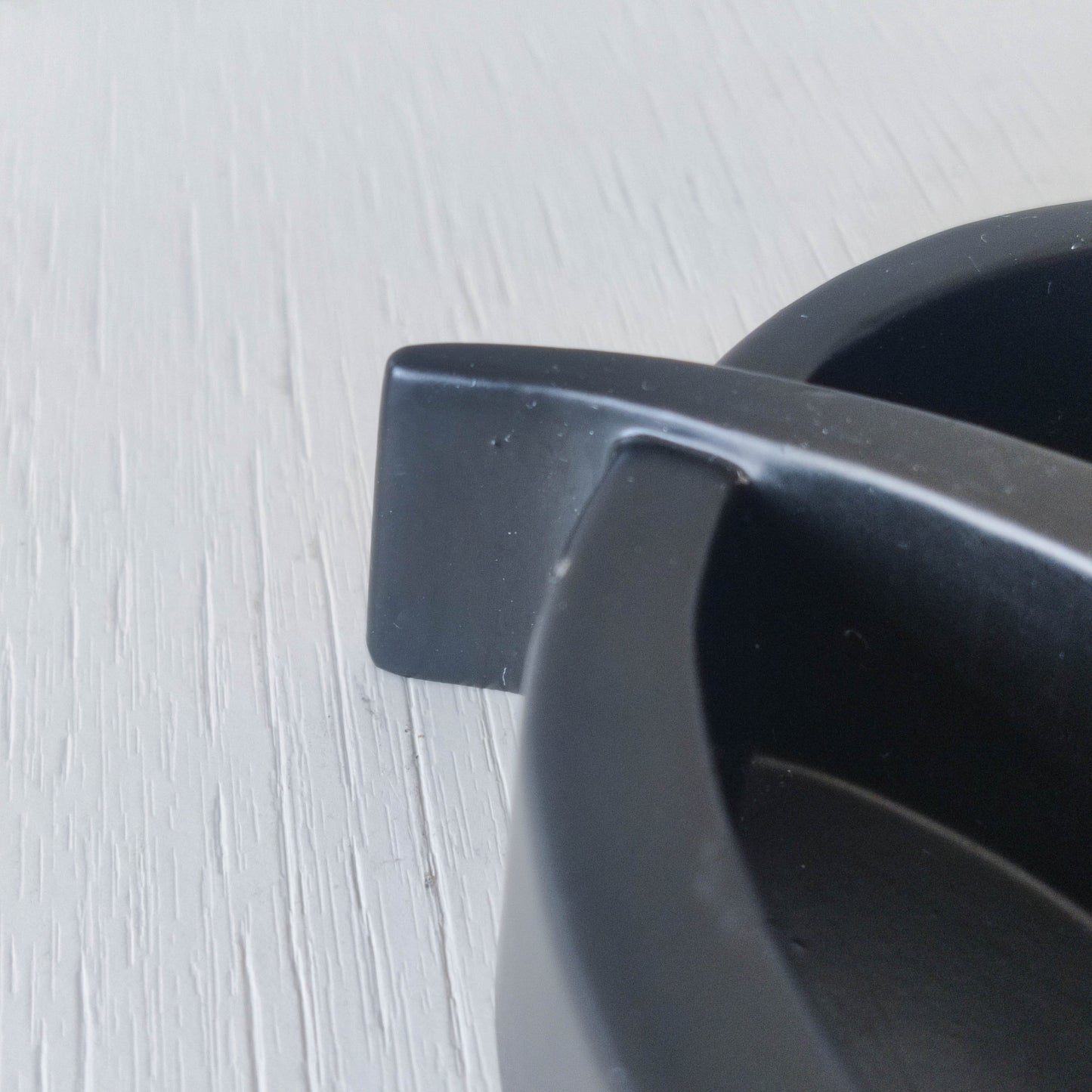 Quaglino's Q ashtray Terence Conran 1990s black powder coated aluminium London