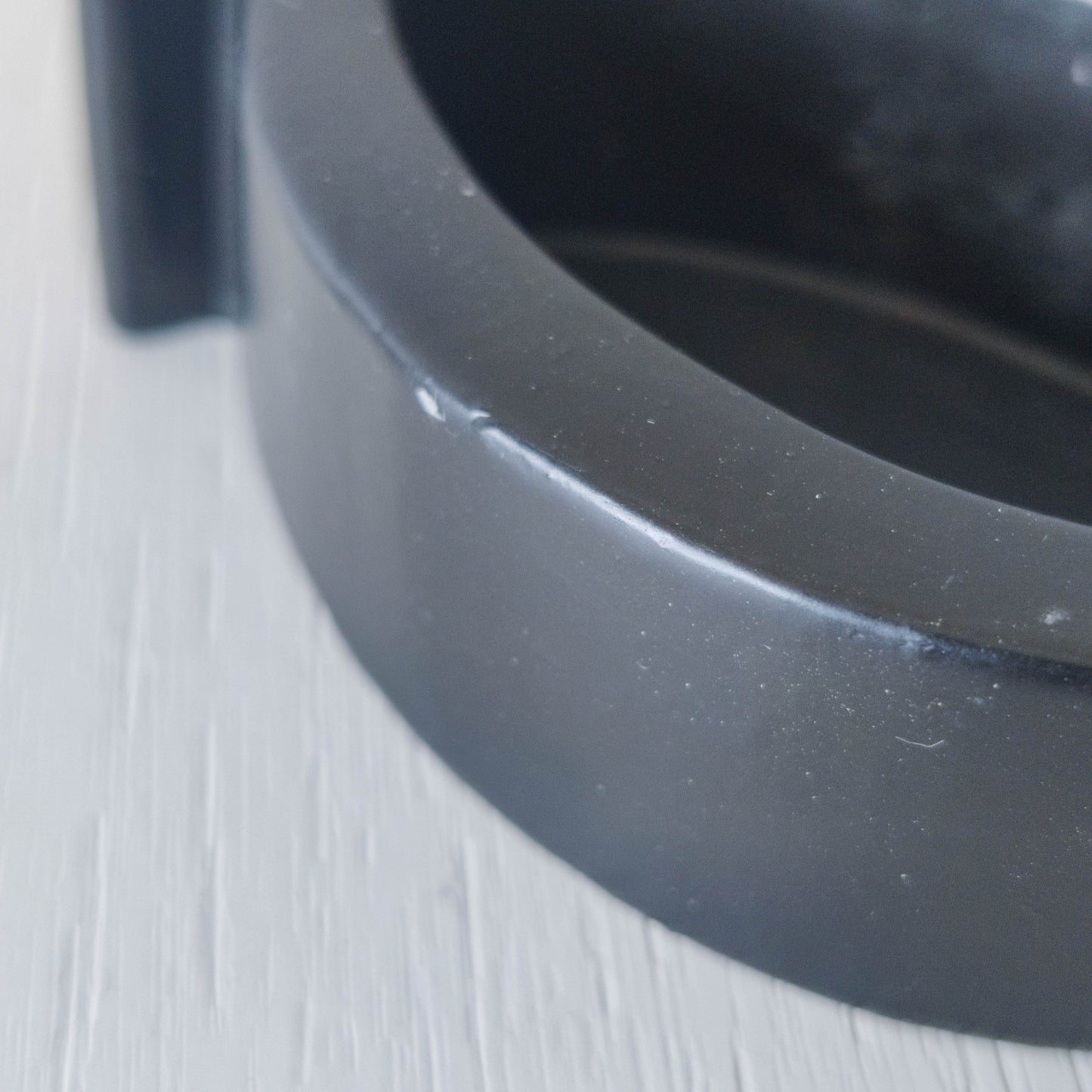 Quaglino's Q ashtray Terence Conran 1990s black powder coated aluminium London