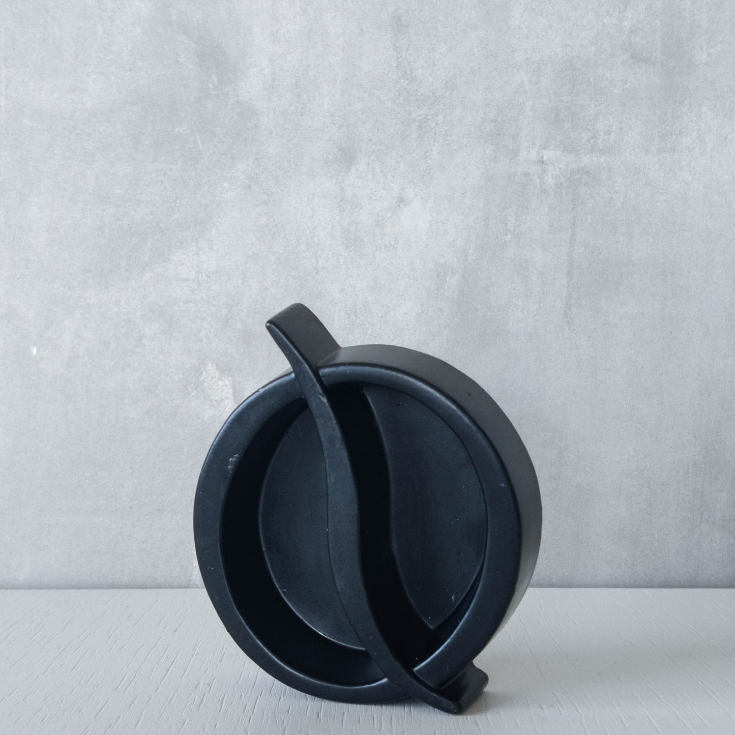 Quaglino's Q ashtray Terence Conran 1990s black powder coated aluminium London