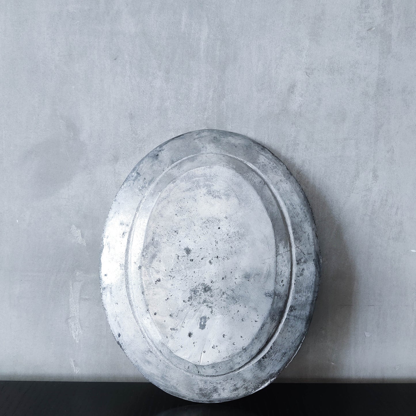 Vintage heavy cast aluminium animal serving dish platter display still life prop