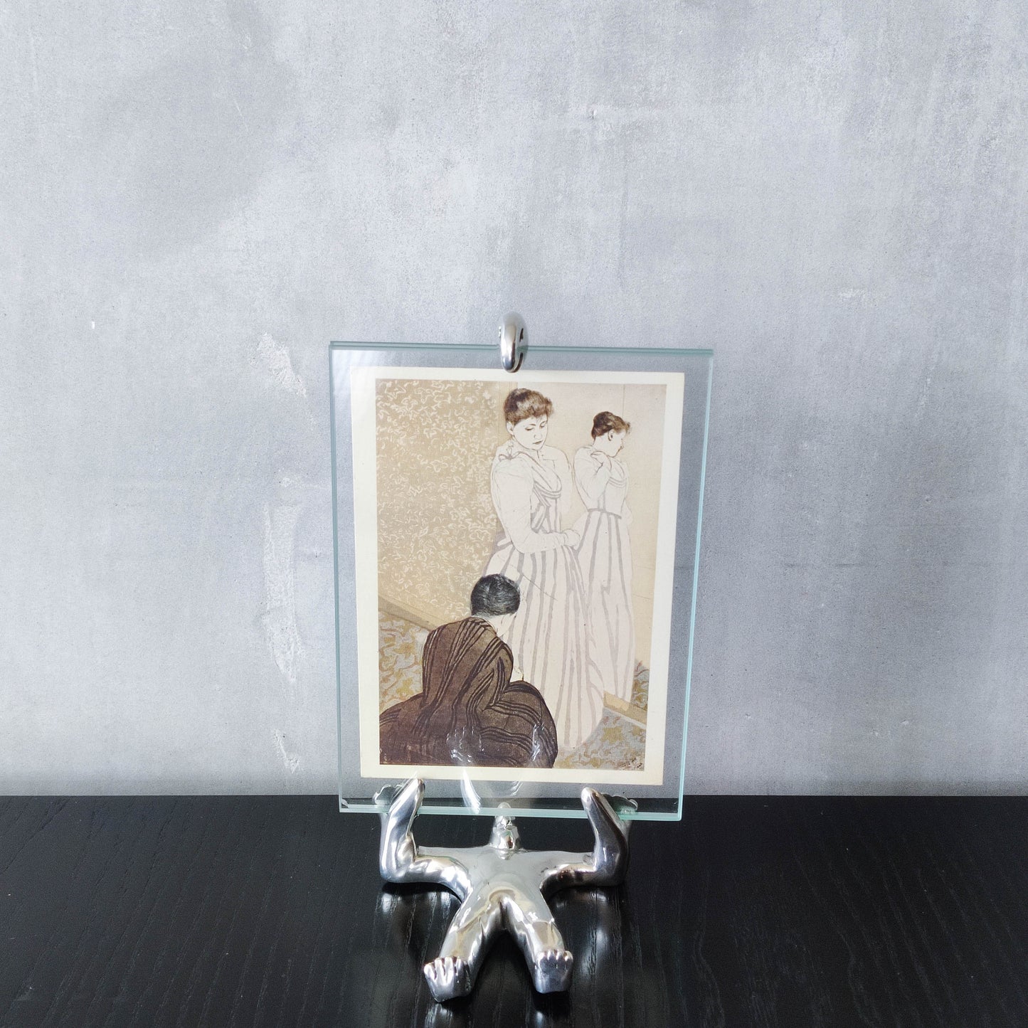 Carrol Boyes Sumo glass cast aluminium whimsical figure photo picture frame