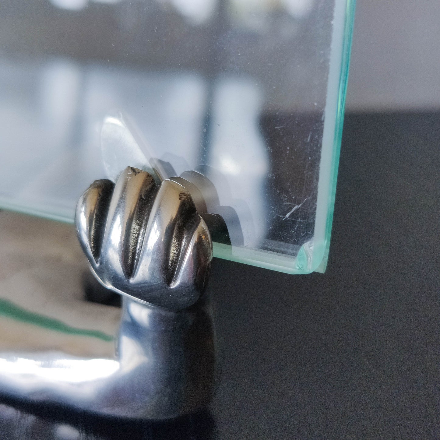 Carrol Boyes Sumo glass cast aluminium whimsical figure photo picture frame