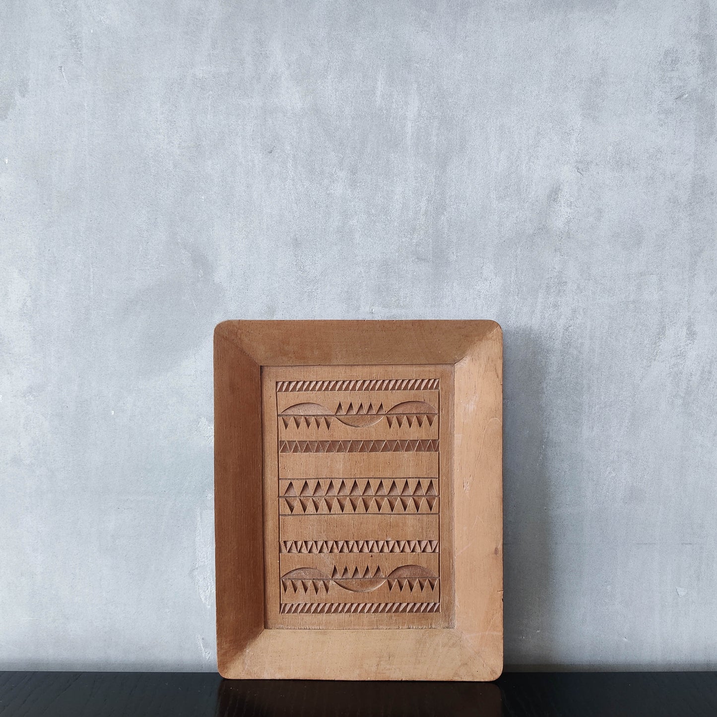 Vintage apprentice piece wood cut carved panel wall art sculpture plaque relief