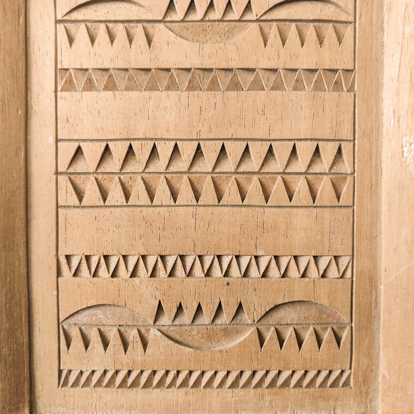 Vintage apprentice piece wood cut carved panel wall art sculpture plaque relief