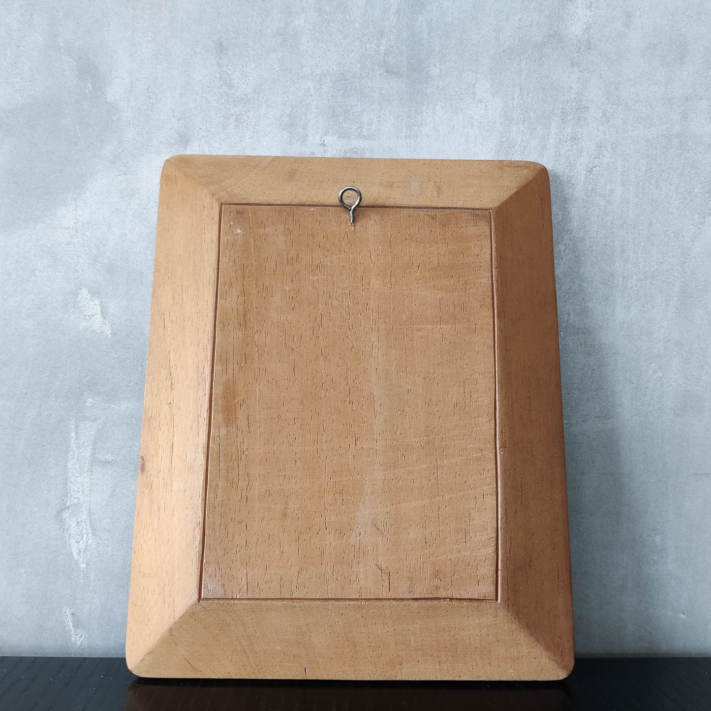 Vintage apprentice piece wood cut carved panel wall art sculpture plaque relief