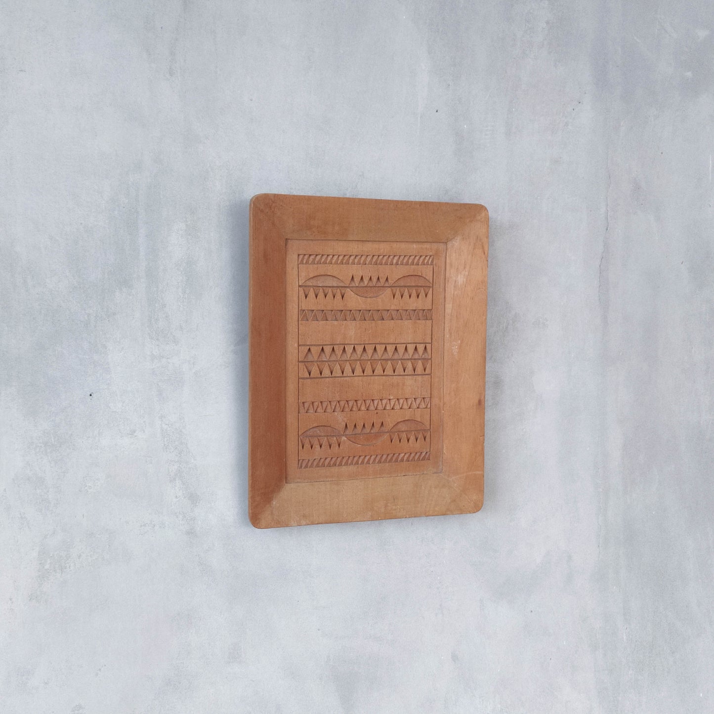 Vintage apprentice piece wood cut carved panel wall art sculpture plaque relief