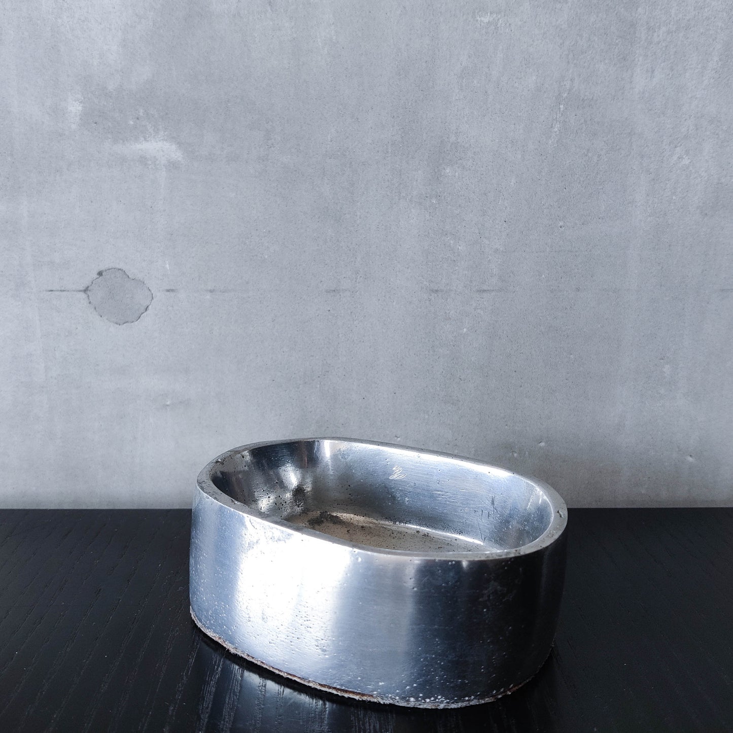 Vintage 1970s Ardisur David Marshall style brutalist cast aluminium ashtray catchall