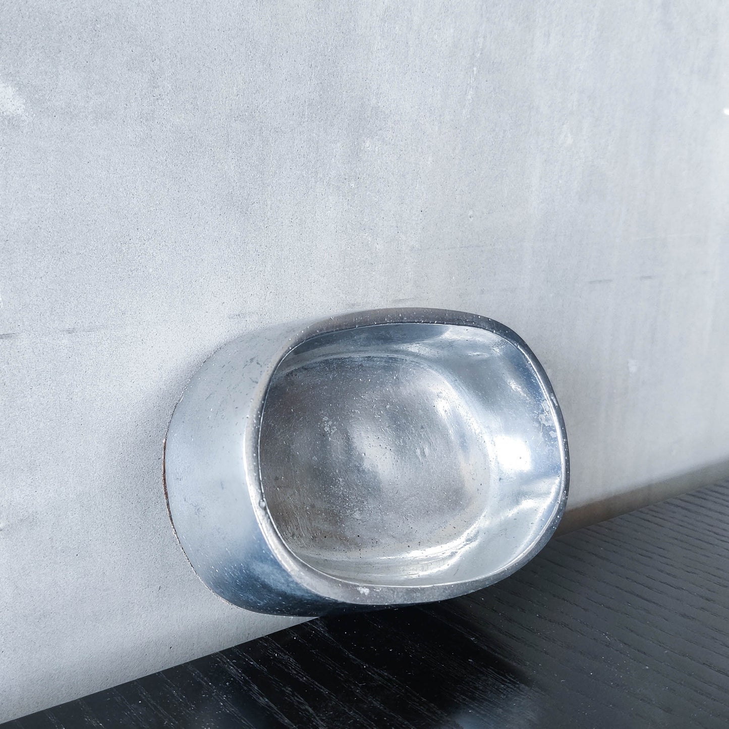 Vintage 1970s Ardisur David Marshall style brutalist cast aluminium ashtray catchall