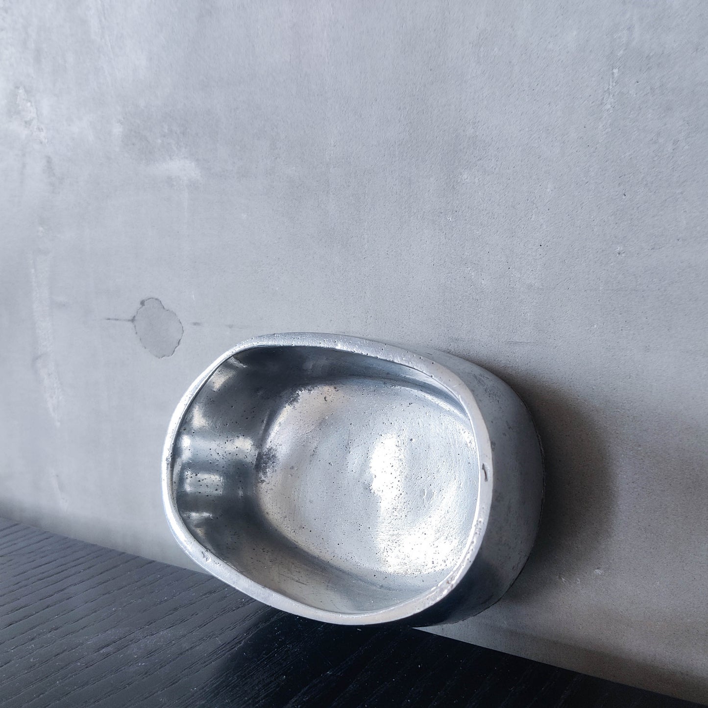 Vintage 1970s Ardisur David Marshall style brutalist cast aluminium ashtray catchall