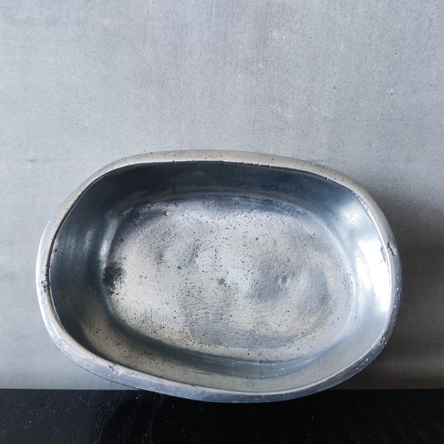 Vintage 1970s Ardisur David Marshall style brutalist cast aluminium ashtray catchall