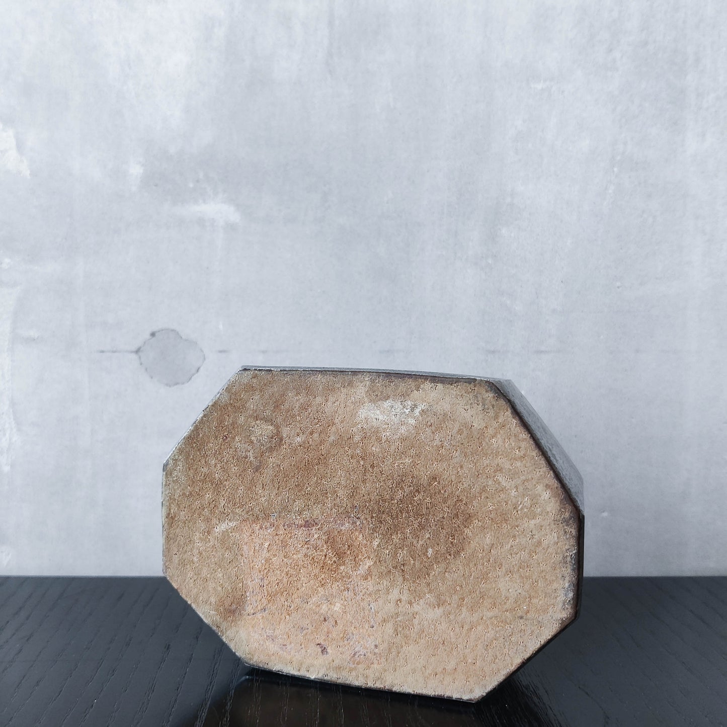 Vintage 70s/80s David Marshall Disenos brutalist cast aluminium brass ashtray