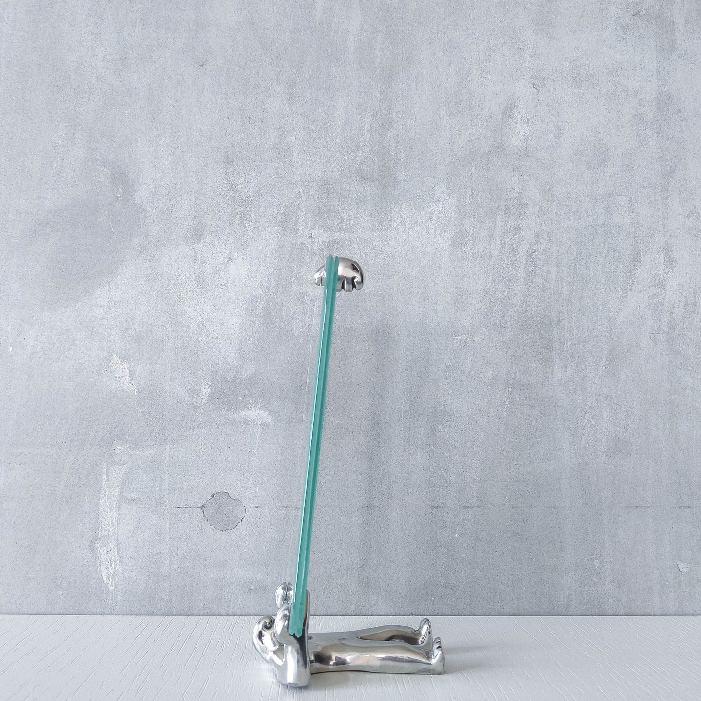 Carrol Boyes Sumo glass cast aluminium whimsical figure photo picture frame