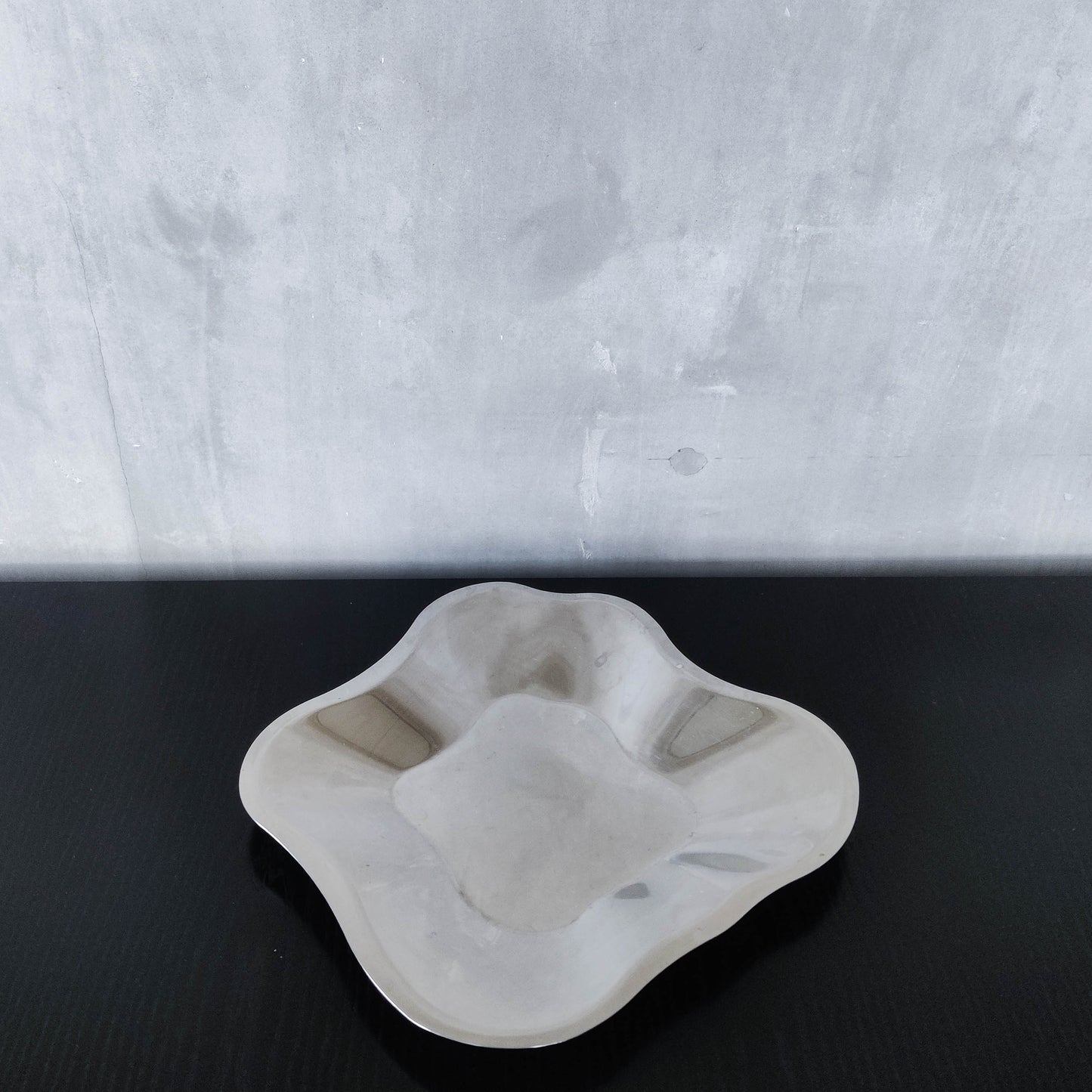 Alvar Aalto for Littala modernist freeform steel bowl sculptural centrepiece