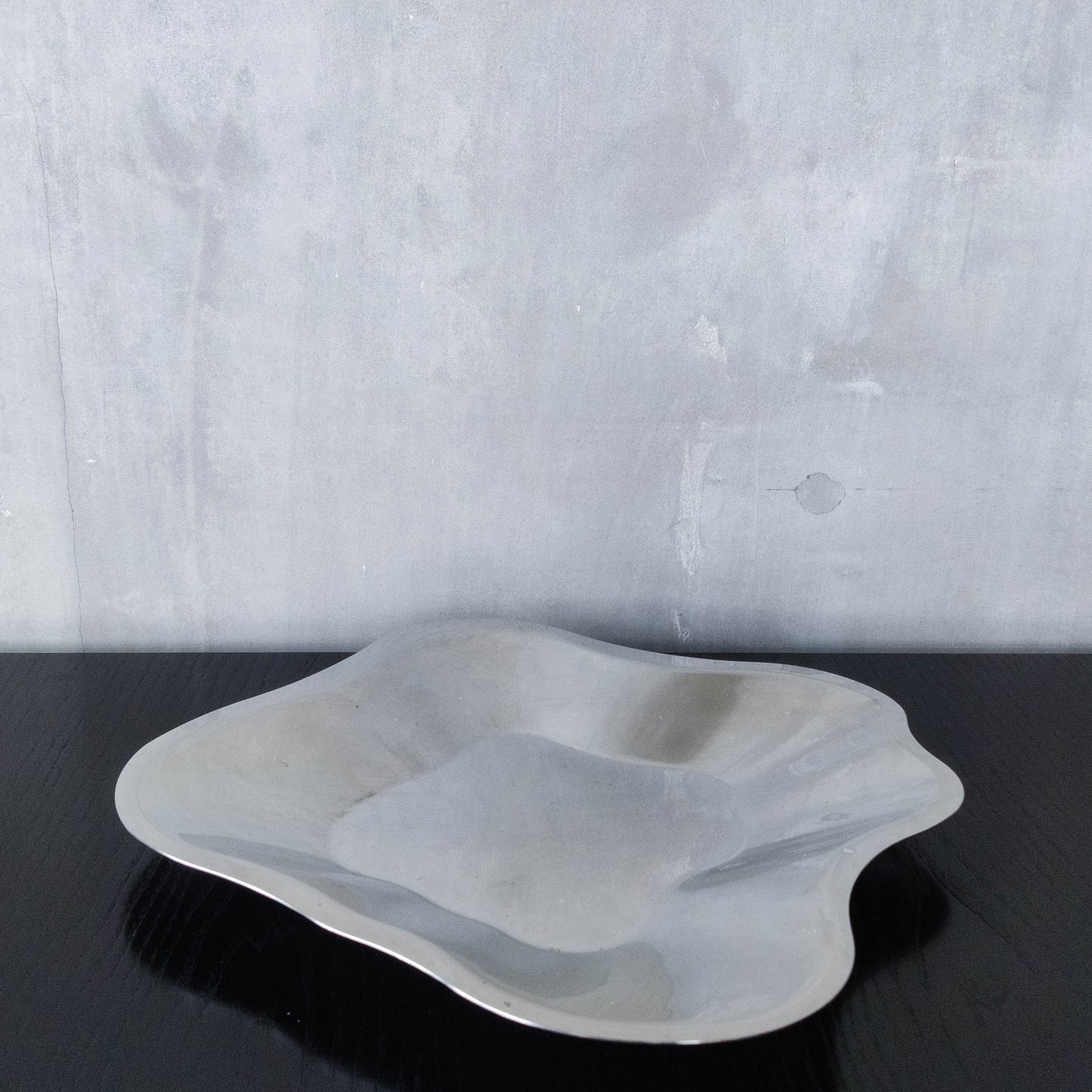 Alvar Aalto for Littala modernist freeform steel bowl sculptural centrepiece