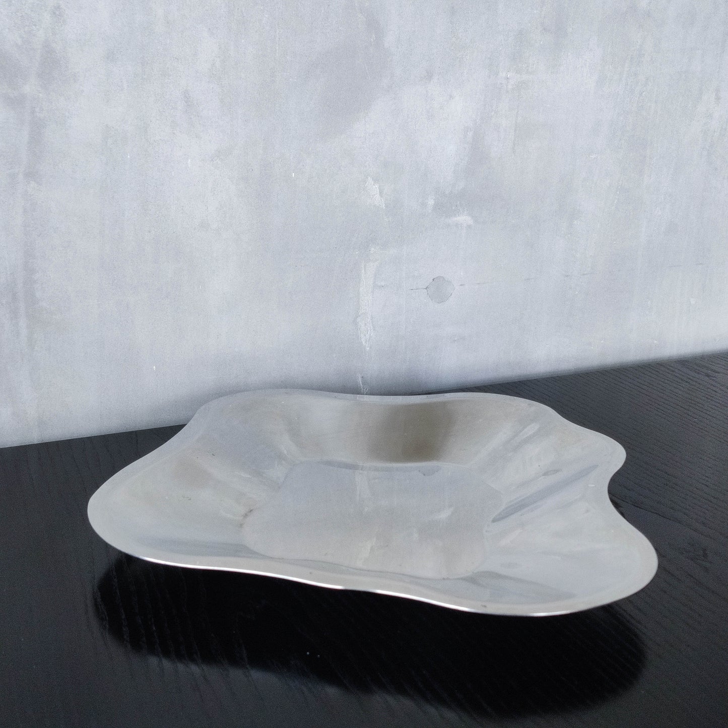 Alvar Aalto for Littala modernist freeform steel bowl sculptural centrepiece