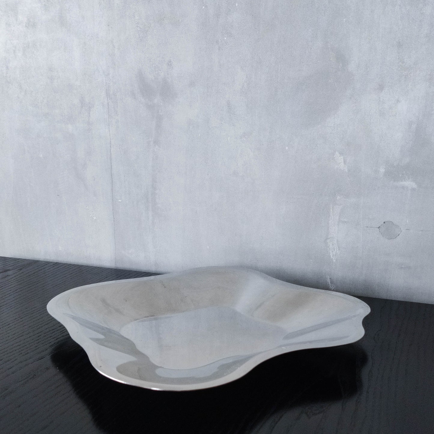 Alvar Aalto for Littala modernist freeform steel bowl sculptural centrepiece