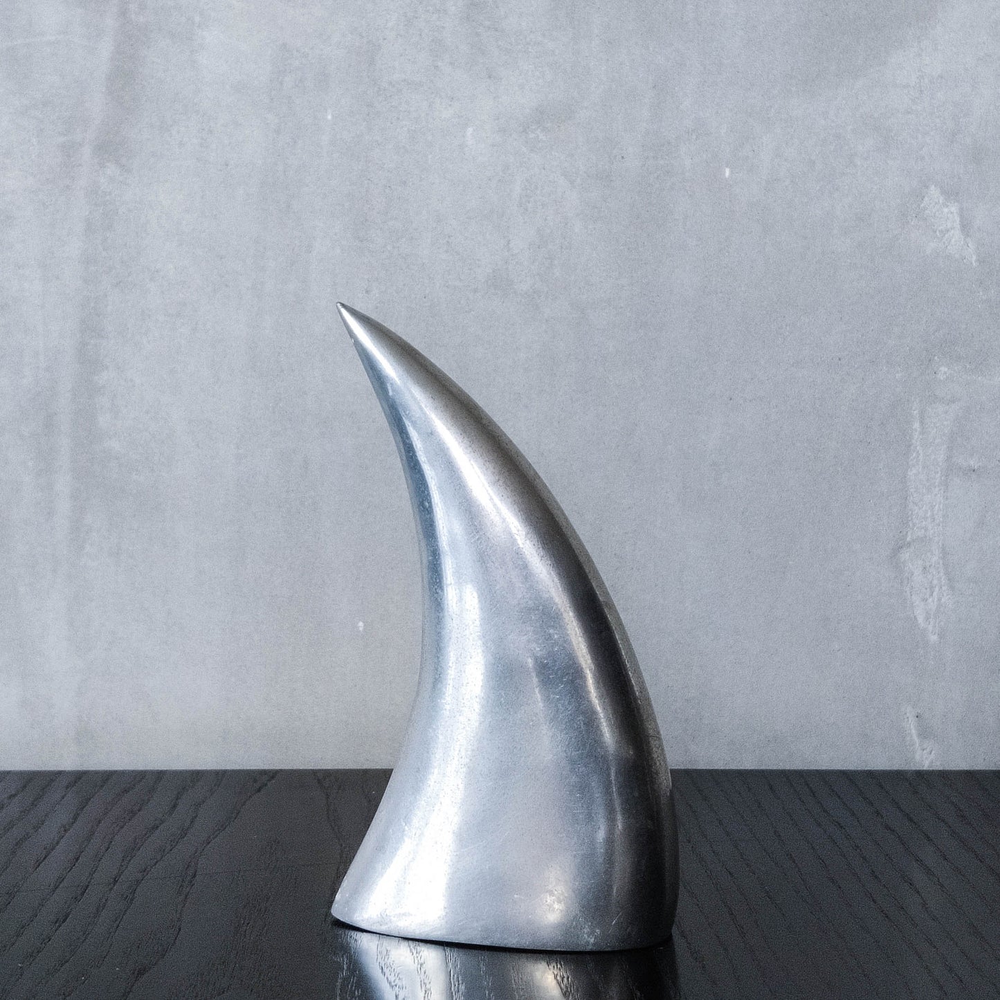 Knut & Marianne Hagberg vintage 90s cast aluminium abstract table sculpture