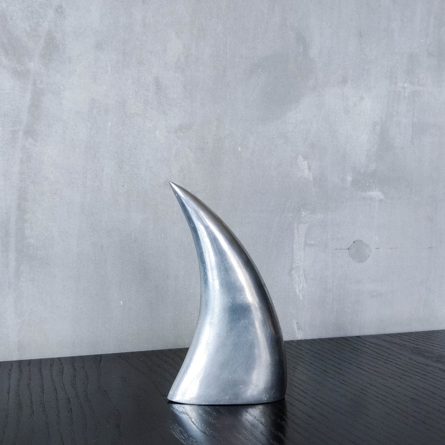 Knut & Marianne Hagberg vintage 90s cast aluminium abstract table sculpture