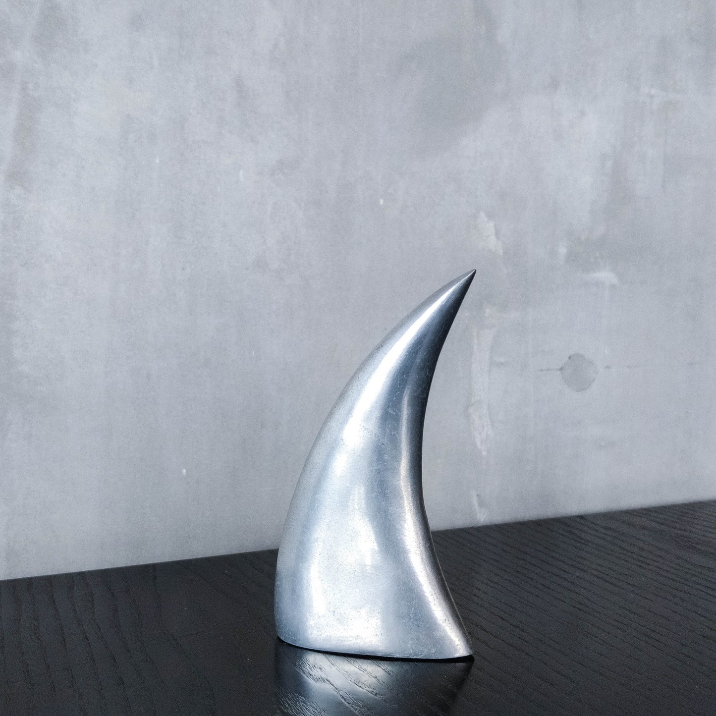 Knut & Marianne Hagberg vintage 90s cast aluminium abstract table sculpture