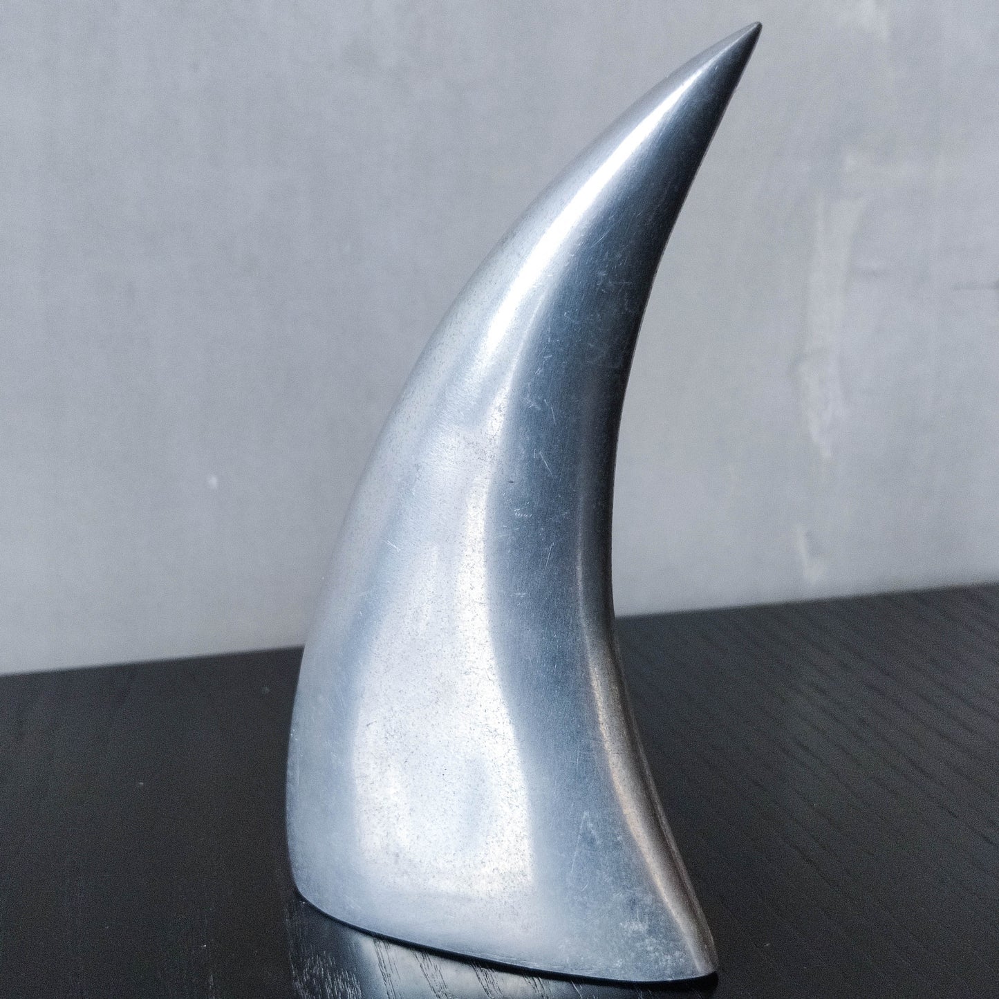 Knut & Marianne Hagberg vintage 90s cast aluminium abstract table sculpture