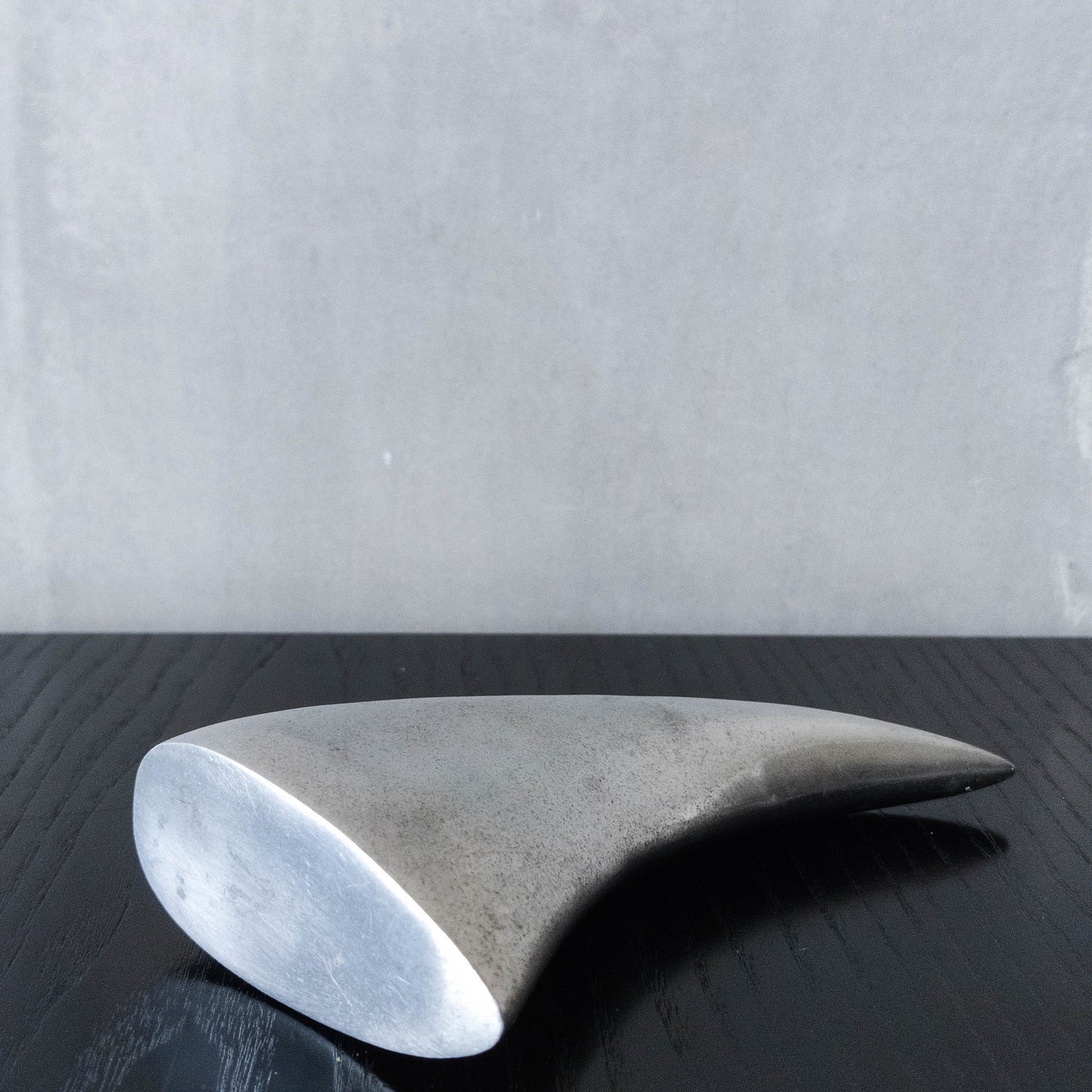 Knut & Marianne Hagberg vintage 90s cast aluminium abstract table sculpture