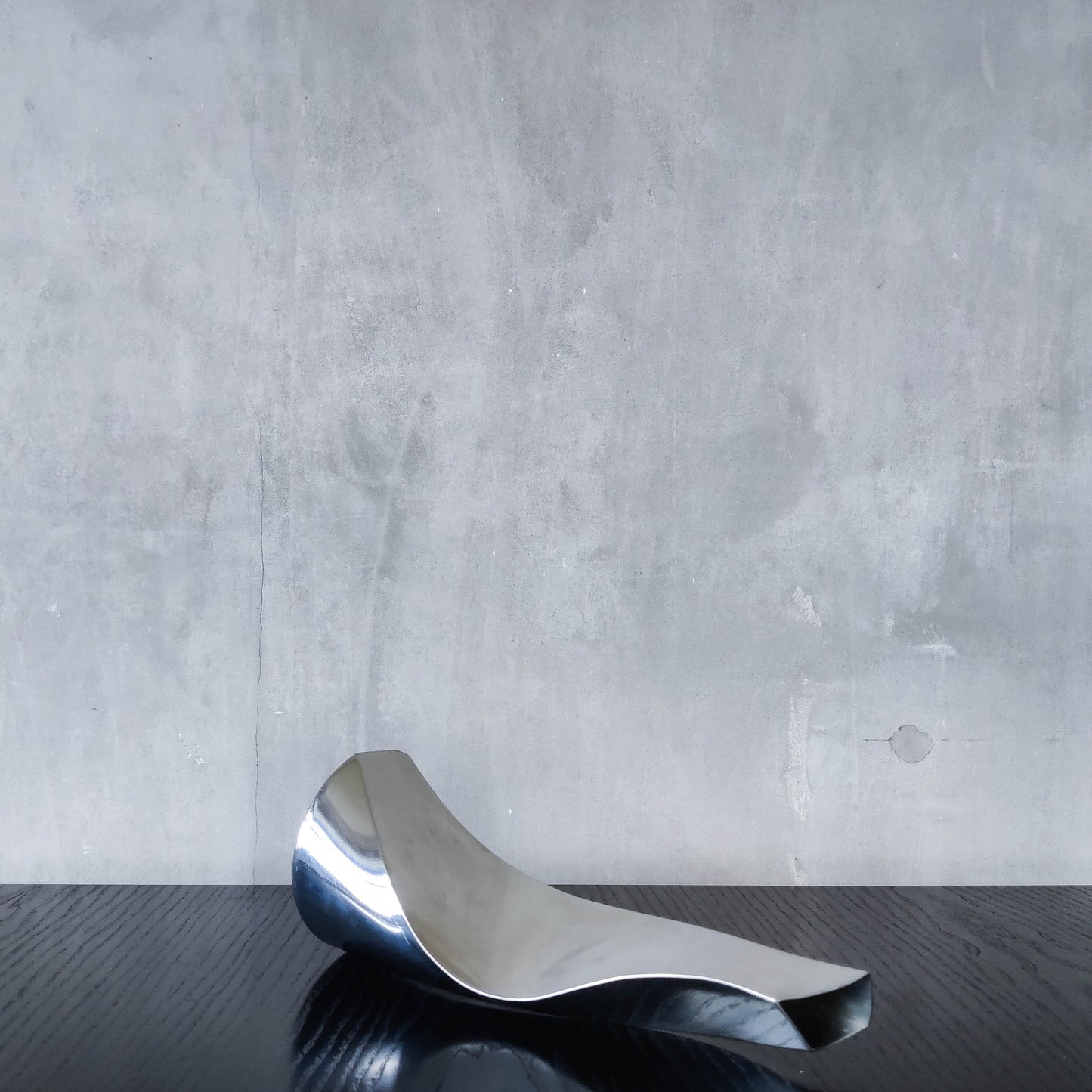 Pewter twisted sculptural vase Wentworth Catherine Tutt modernist form