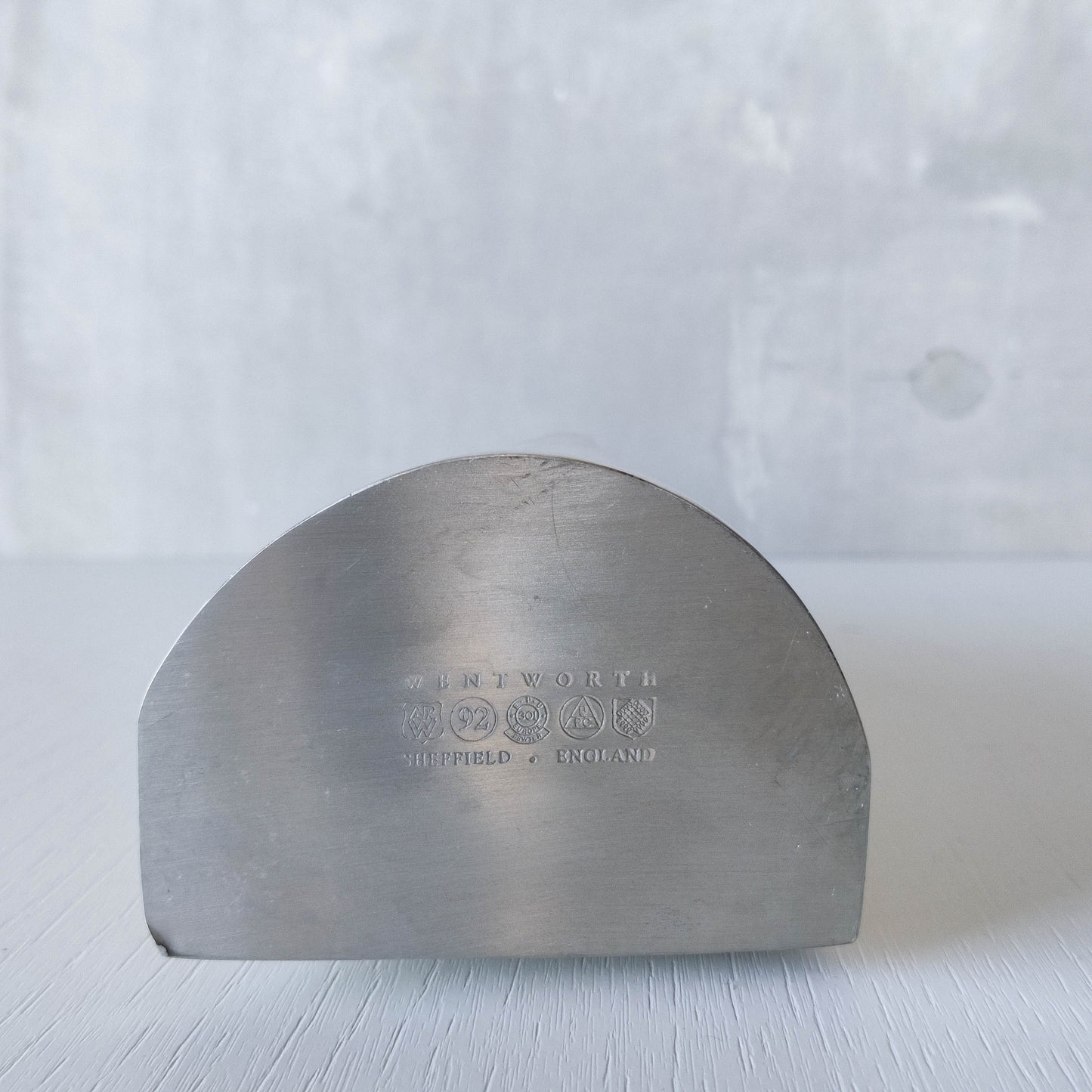 Pewter twisted sculptural vase Wentworth Catherine Tutt modernist form