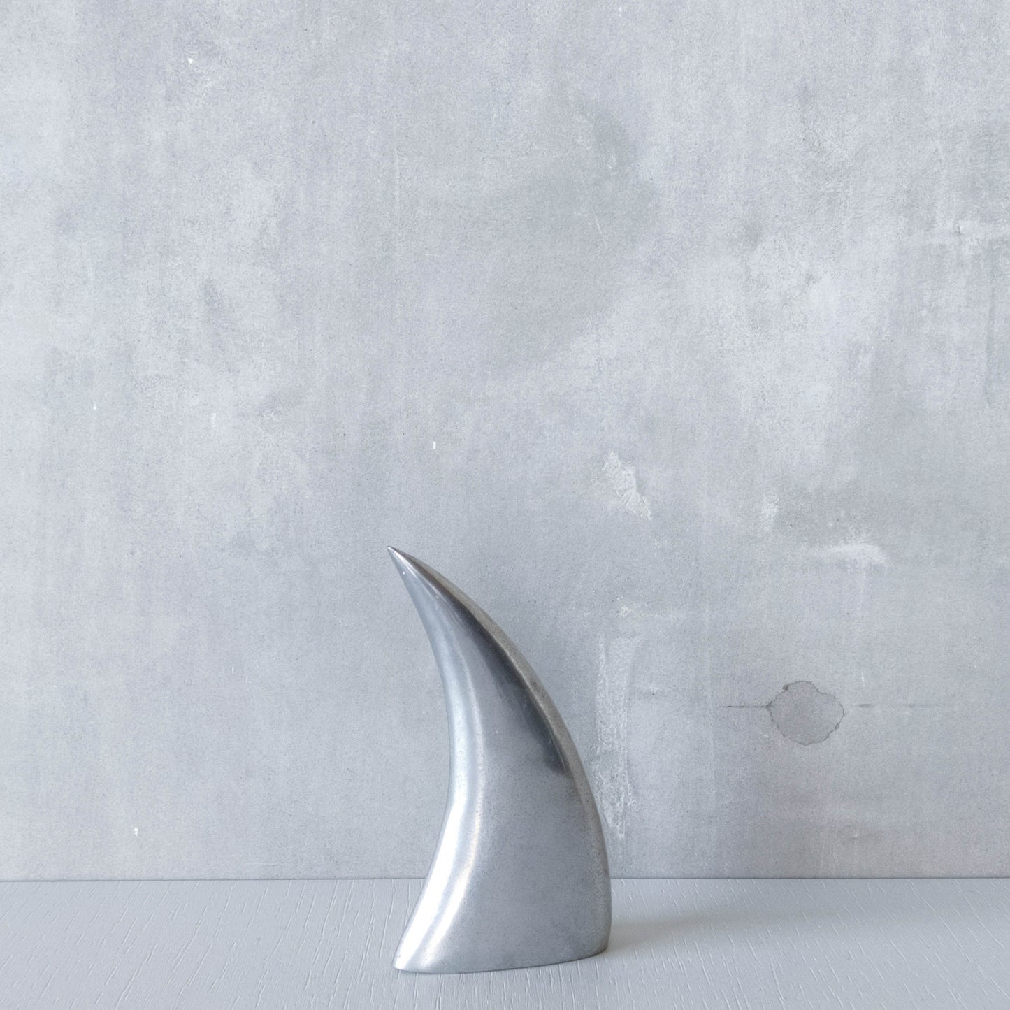 Knut & Marianne Hagberg vintage 90s cast aluminium abstract table sculpture