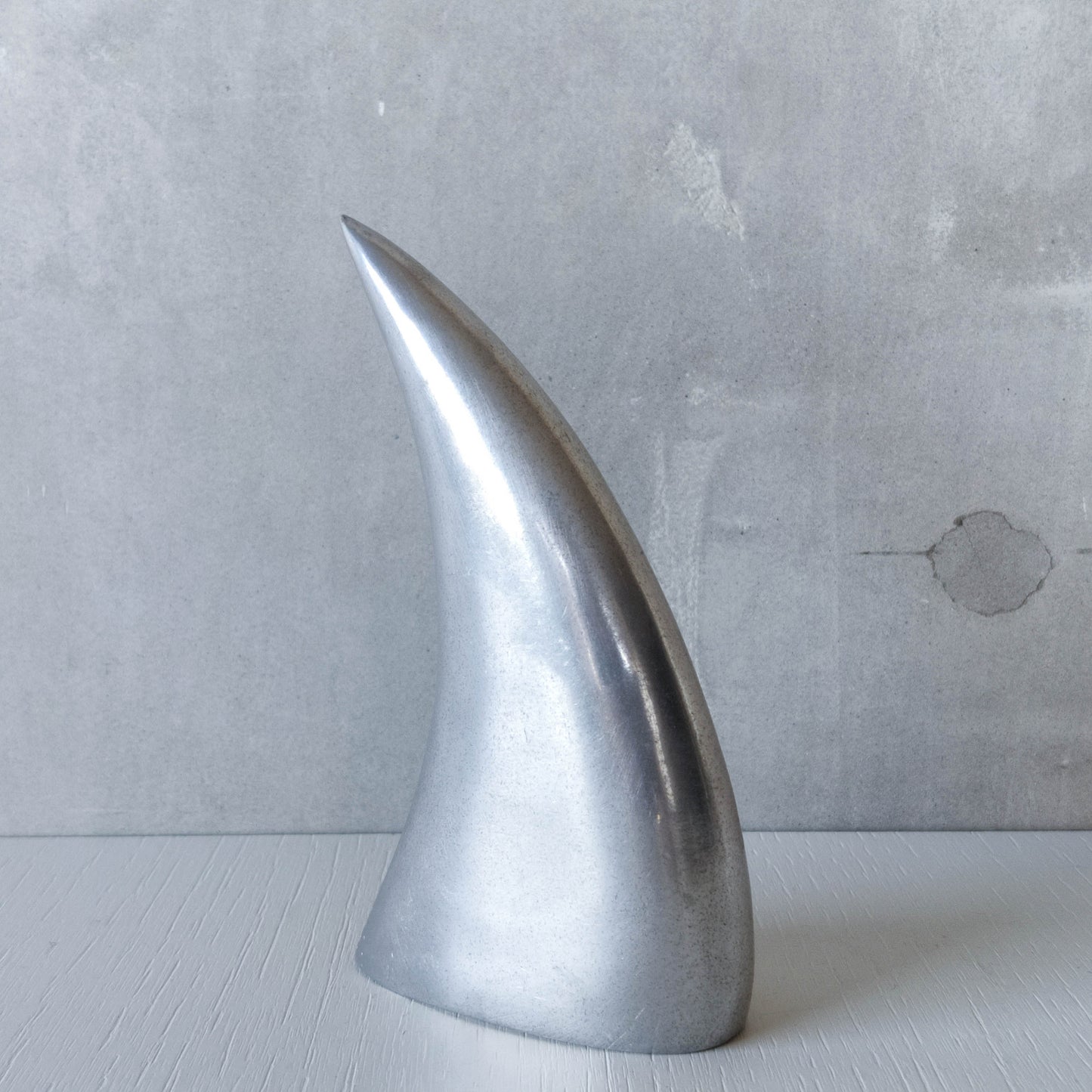 Knut & Marianne Hagberg vintage 90s cast aluminium abstract table sculpture