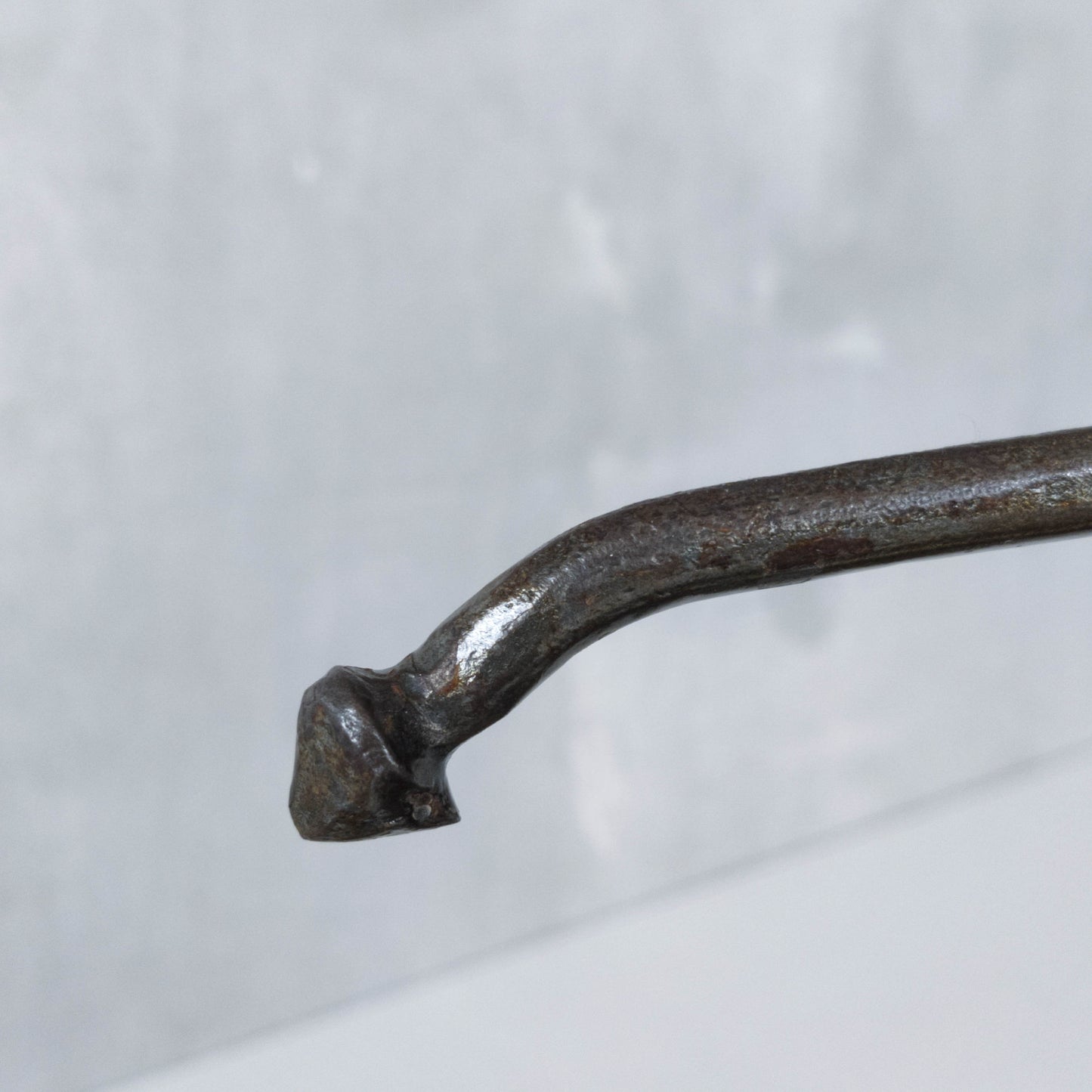 Vintage 1990s handmade artist metalwork steel cut sun toilet roll holder