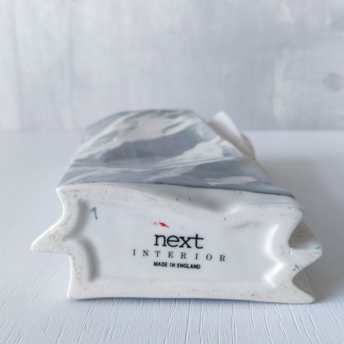 Carol McNicoll for Next Interiors 1985 slip cast pleated vase abstract form