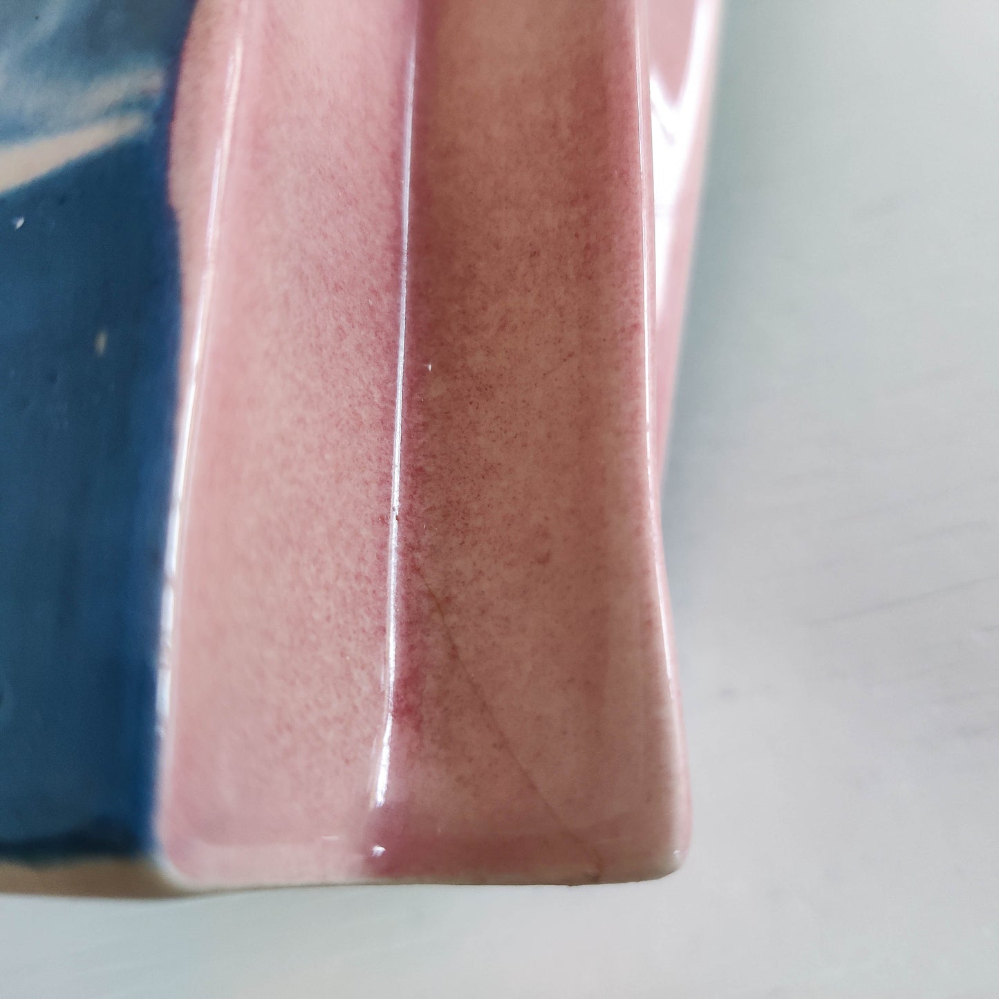 Carol McNicoll for Next Interiors 1985 slip cast pleated vase abstract form