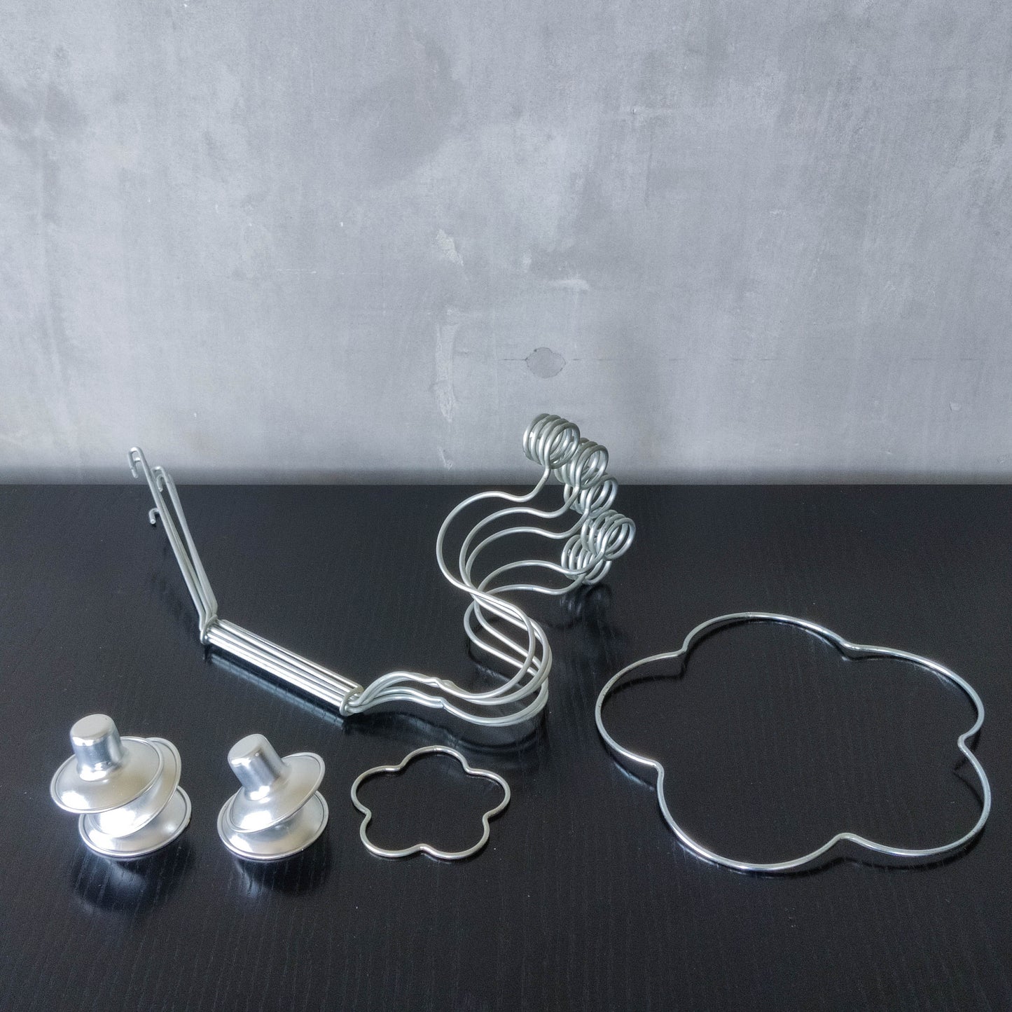 Vintage 1999 postmodern Sirlig steel wire candelabra Gunver Hansen design