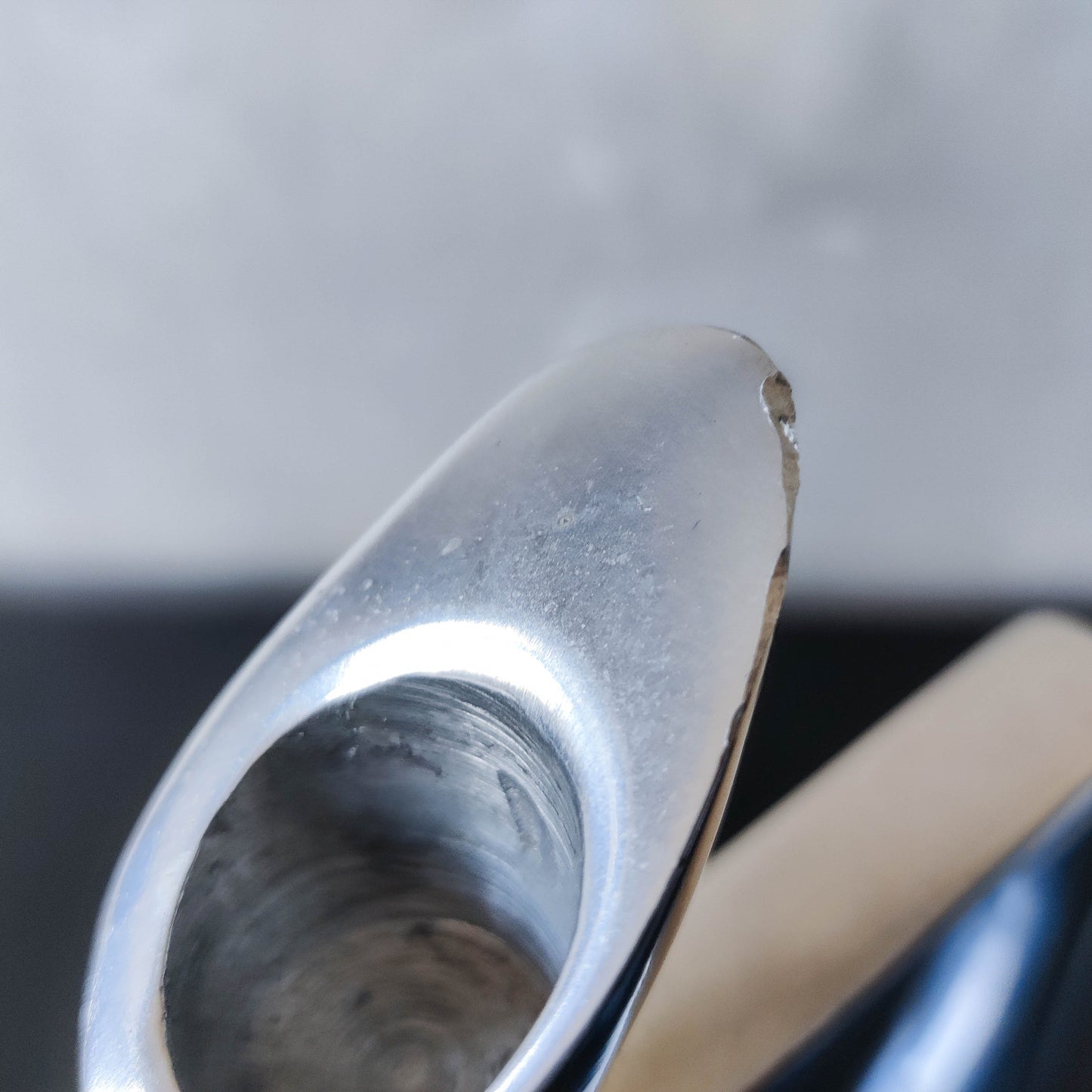 Vintage 1990s cast aluminium sculptural candle holders Matthew Hilton style