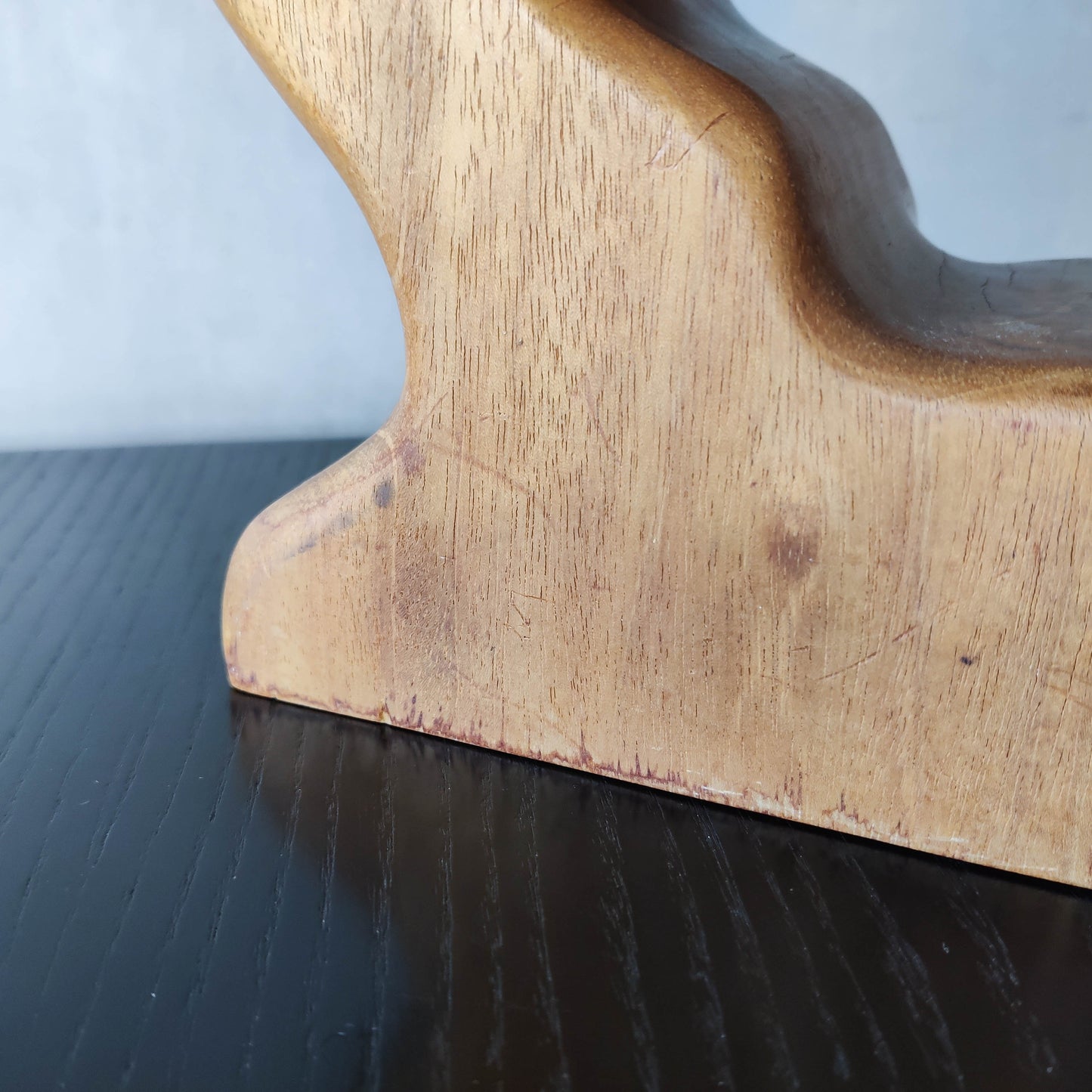 Vintage carved hardwood wood surrealist sculptural jewellery trinket box drawer